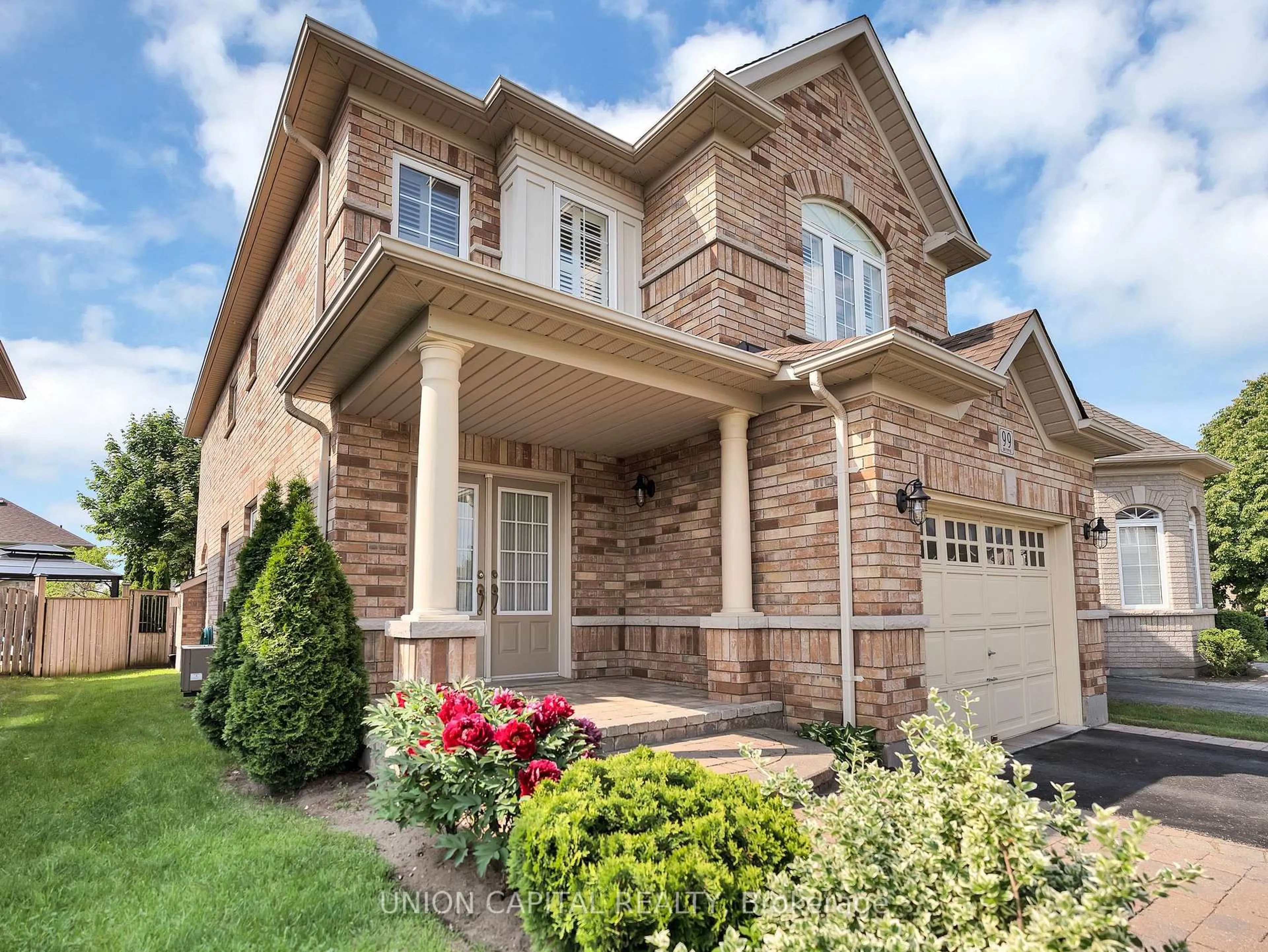 Home with brick exterior material, street for 99 Scepter Pl, Whitby Ontario L1R 3A6