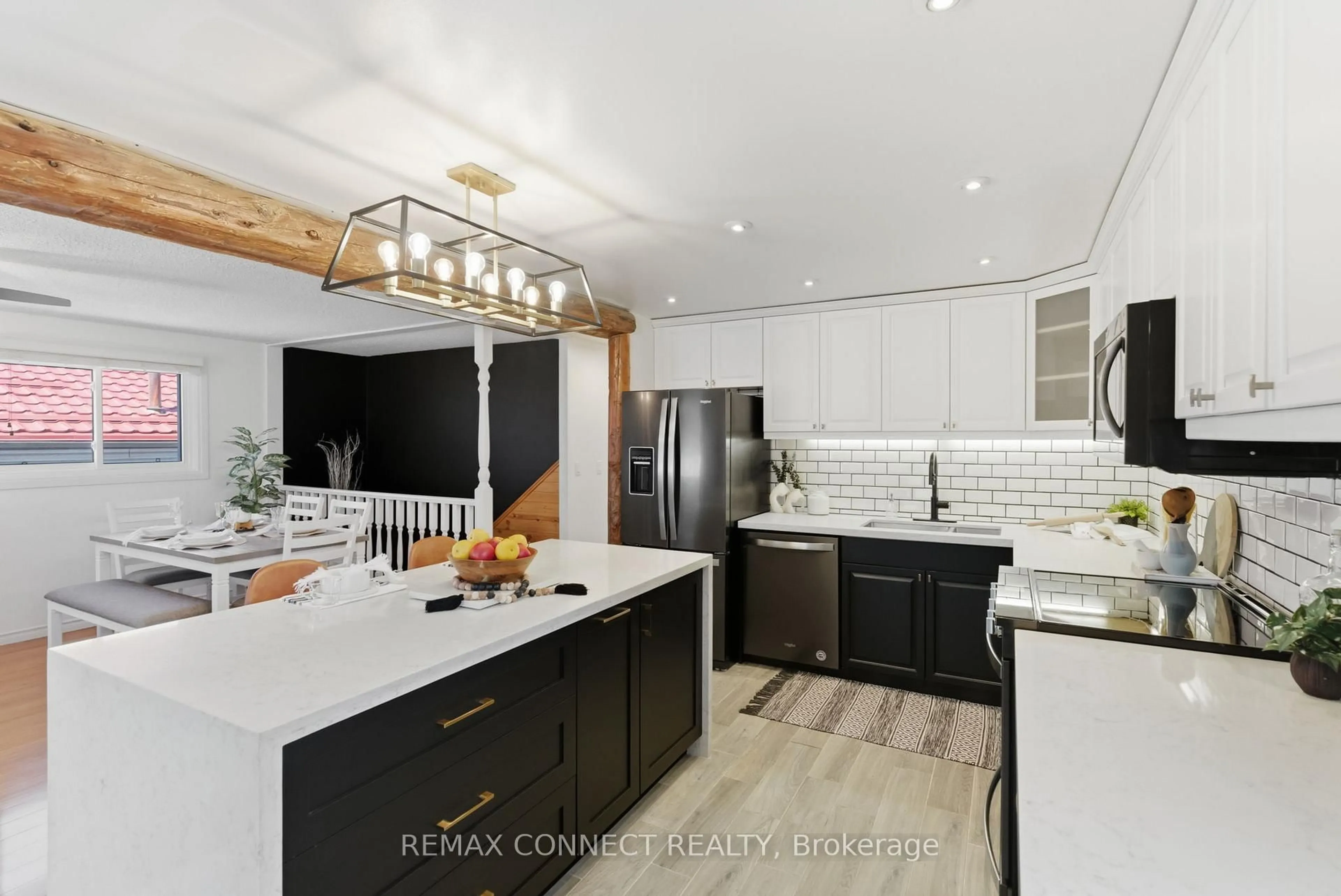 Open concept kitchen, ceramic/tile floor for 1202 Norman Crt, Oshawa Ontario L1H 7X2