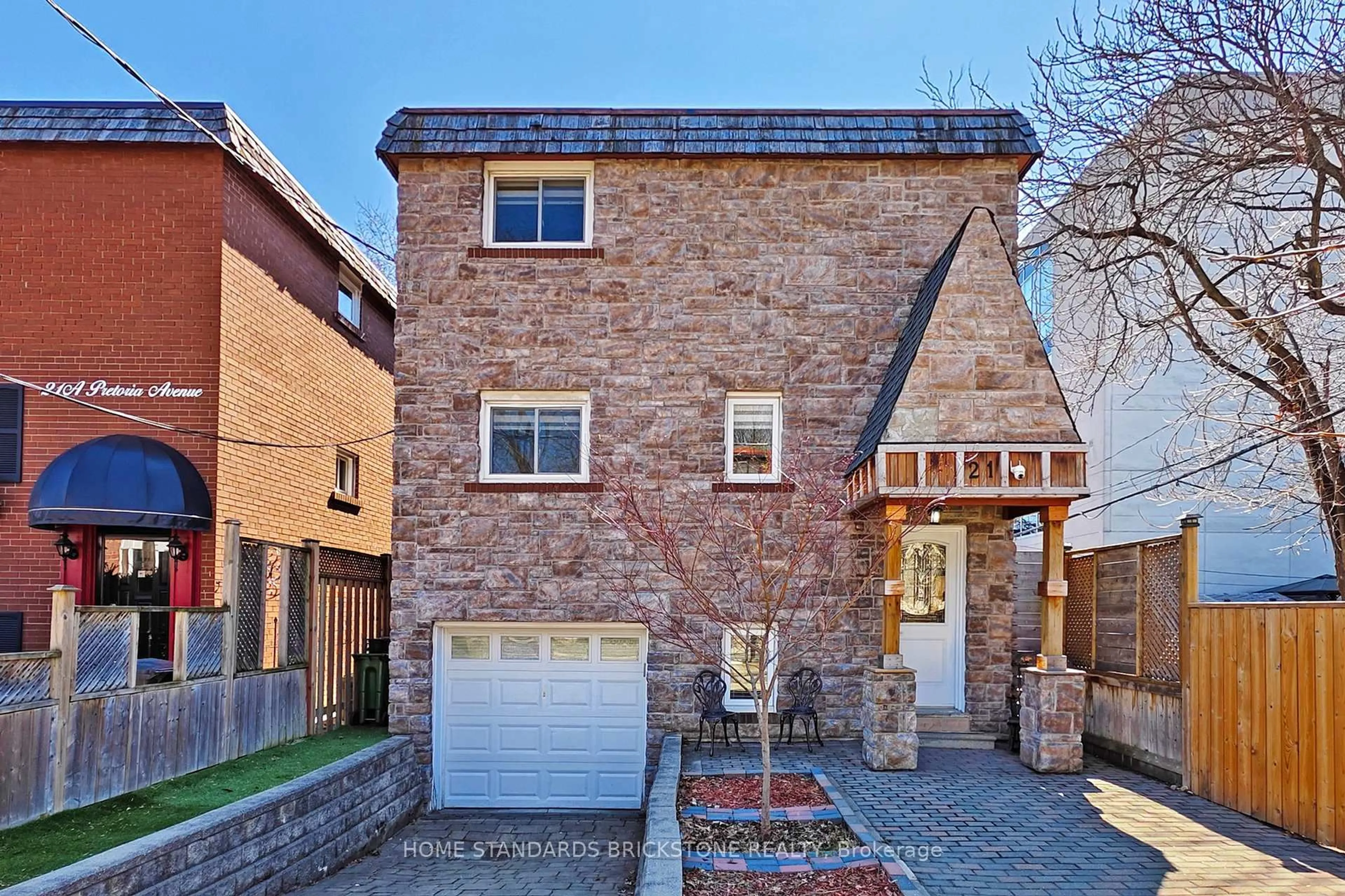 Home with brick exterior material, street for 21 Pretoria Ave, Toronto Ontario M4K 1T2