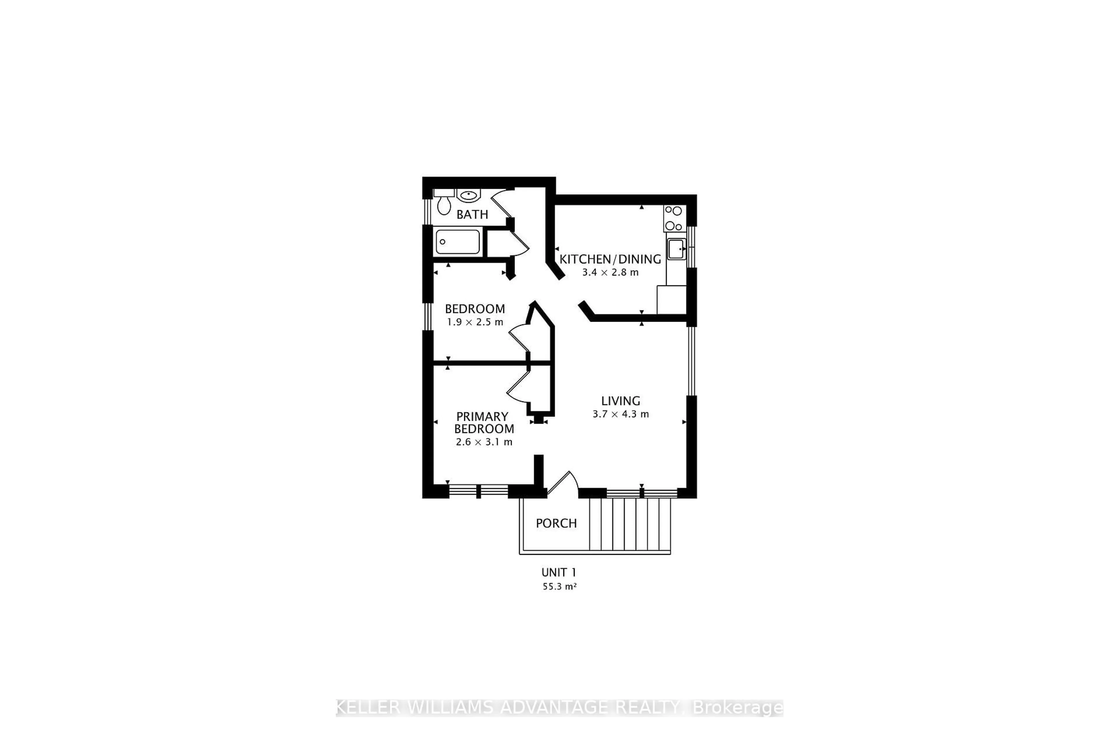 Floor plan for 270 Glebemount Ave, Toronto Ontario M4C 3T8