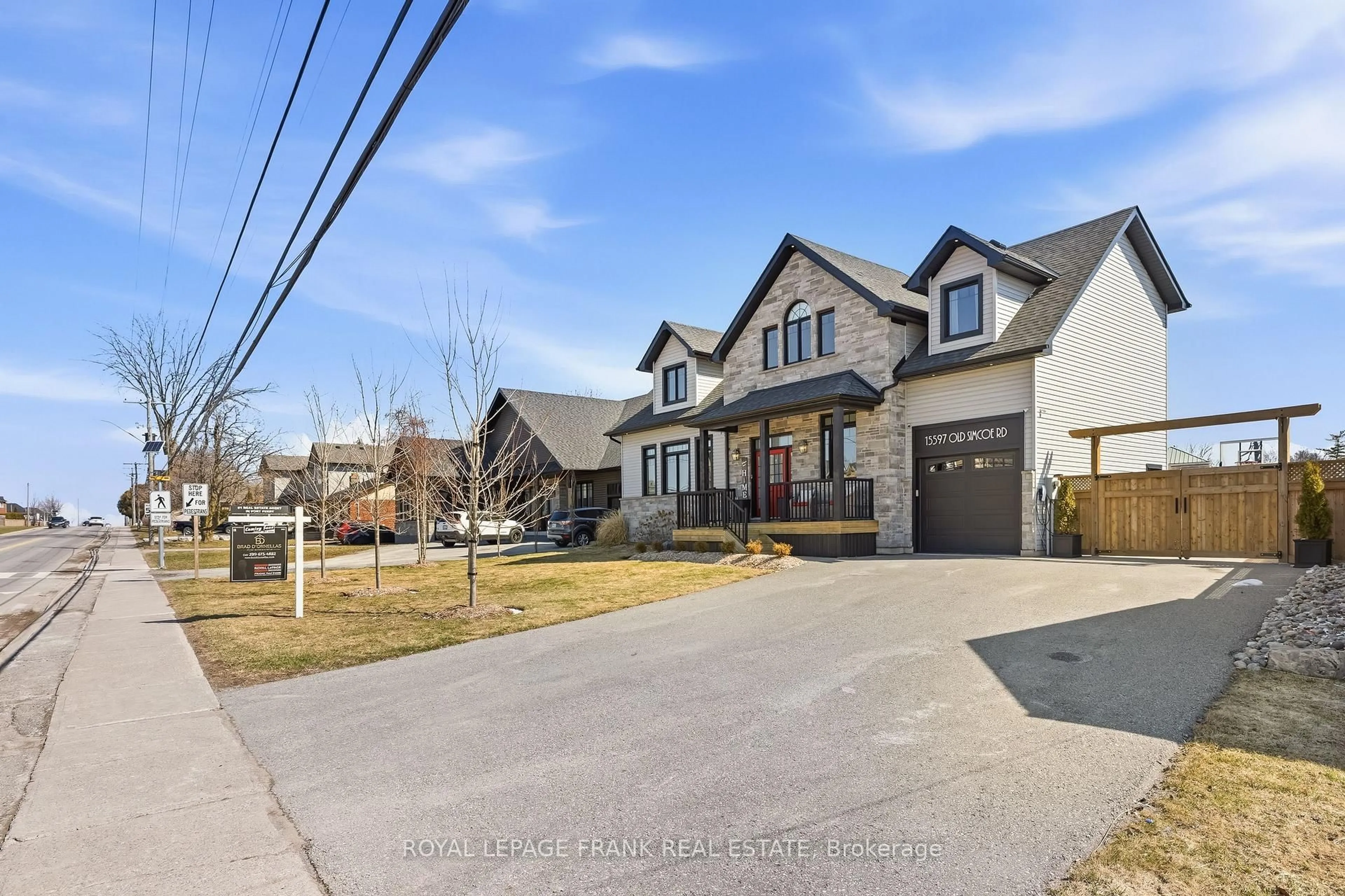 Home with brick exterior material, street for 15597 Old Simcoe Rd, Scugog Ontario L9L 1L9