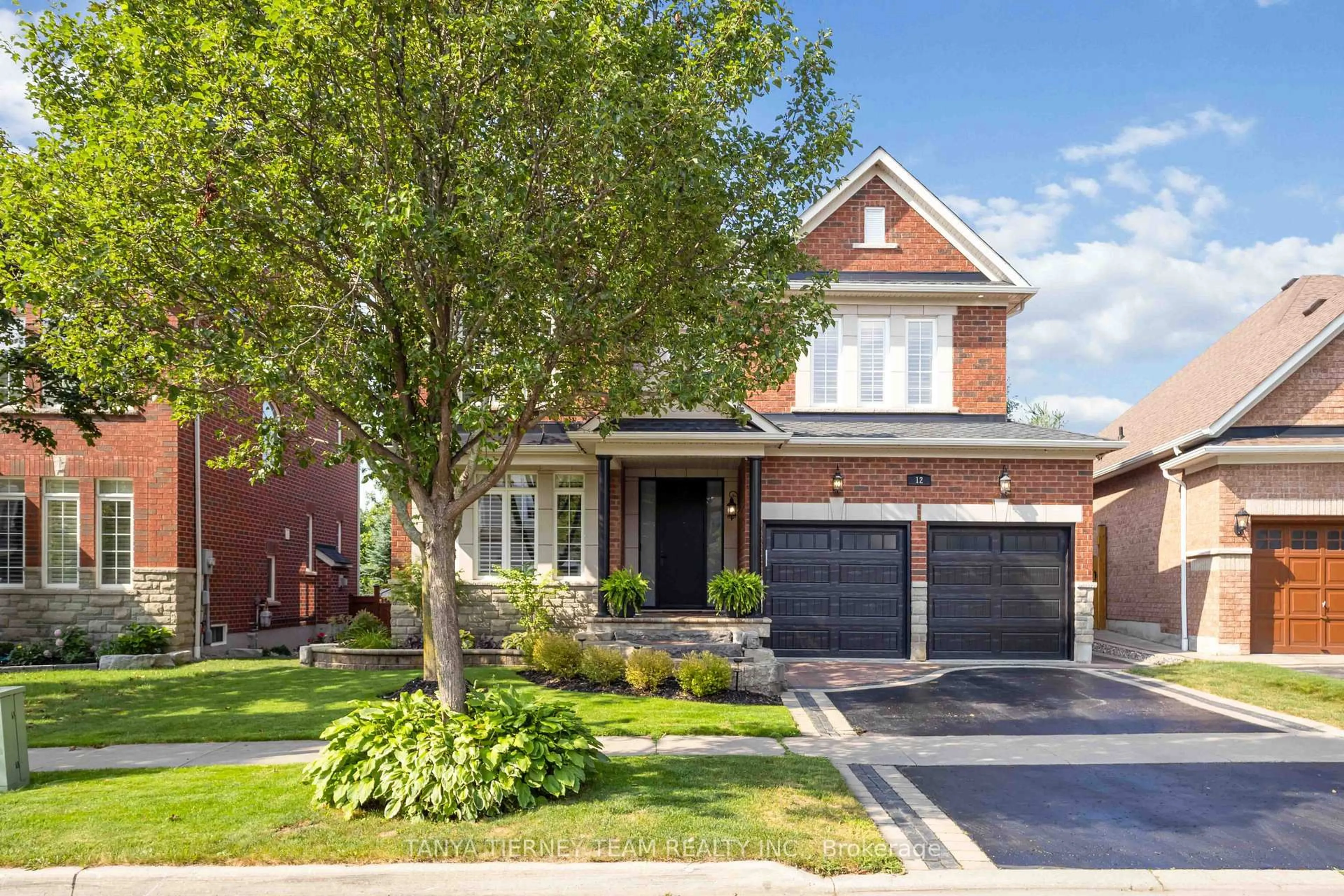 Home with brick exterior material, street for 12 Branthaven Crt, Whitby Ontario L1M 0B2