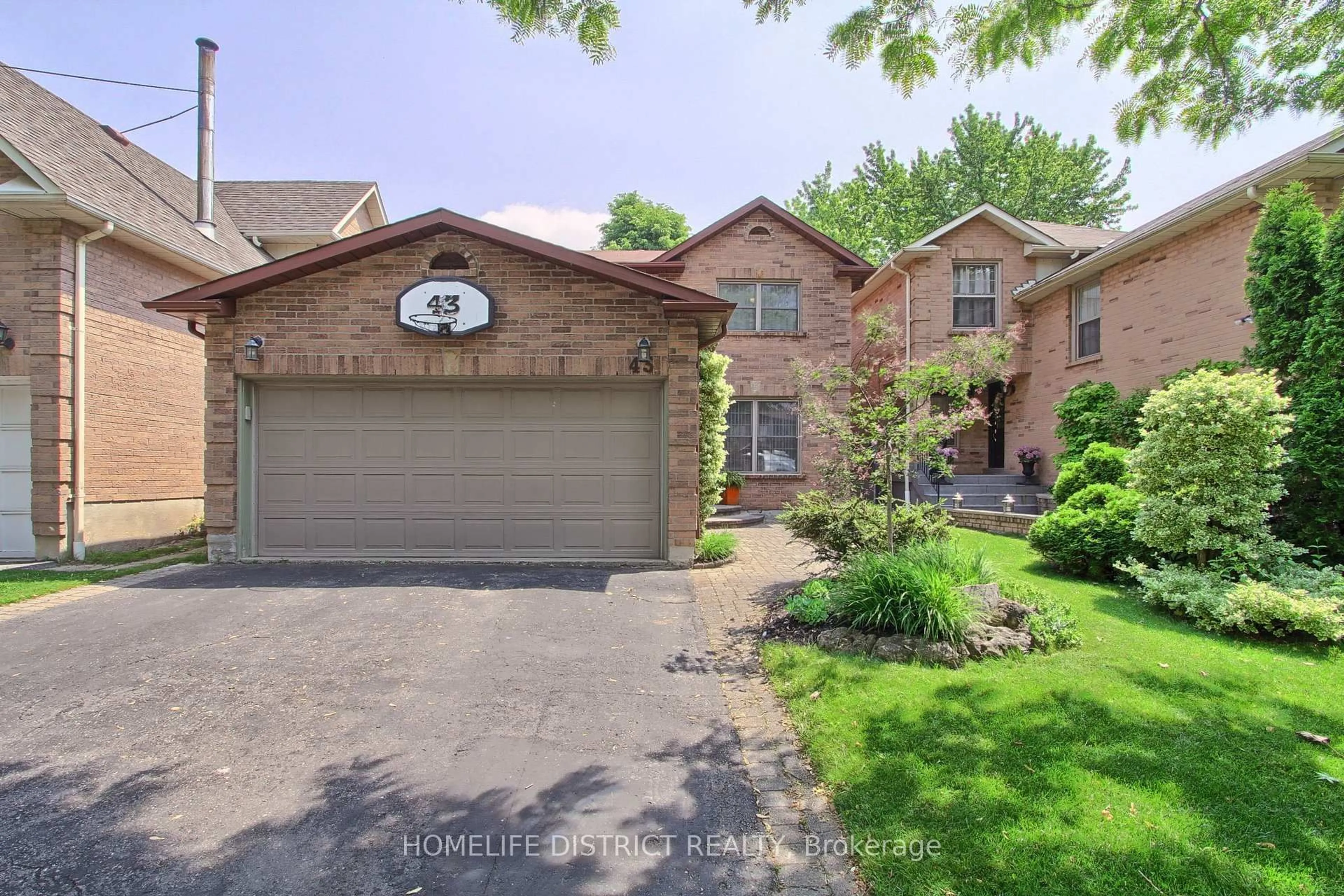 Home with brick exterior material, street for 43 Daniels Cres, Ajax Ontario L1T 1X8