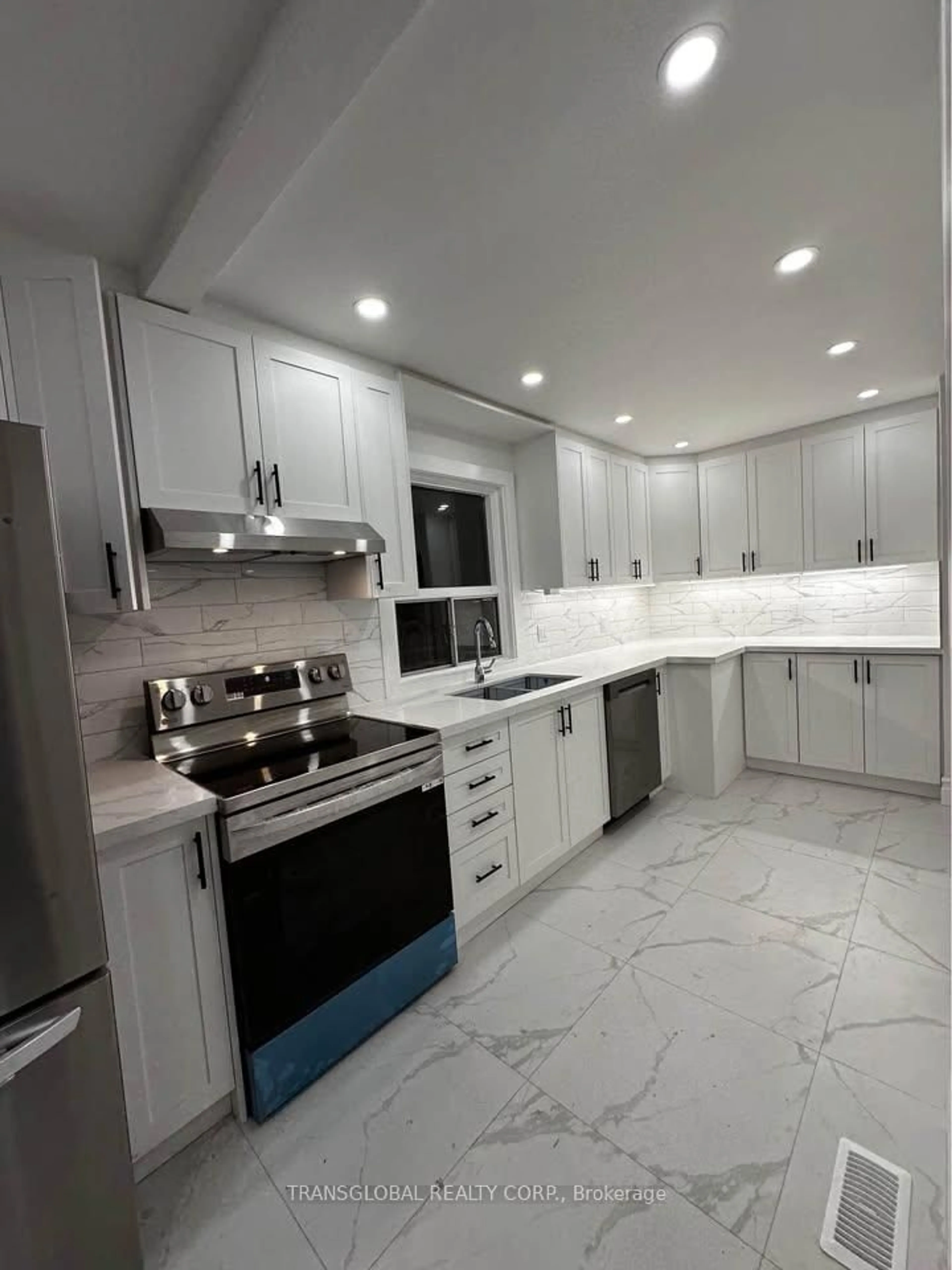 Contemporary kitchen, ceramic/tile floor for 10 Anticosti Dr, Toronto Ontario M1J 1V5