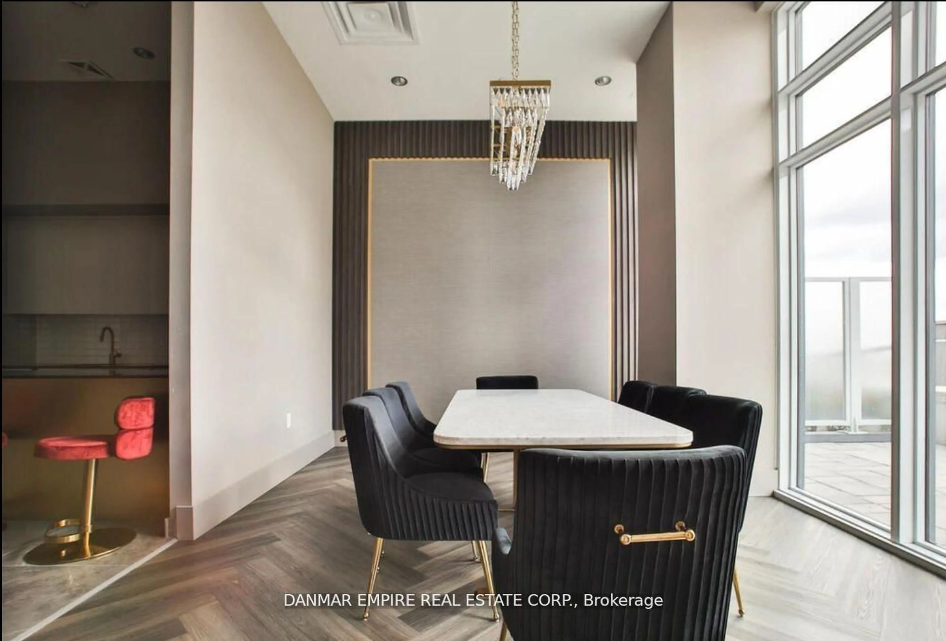 Dining room, ceramic/tile floor for 3220 Sheppard Ave #810, Toronto Ontario M1T 0B7