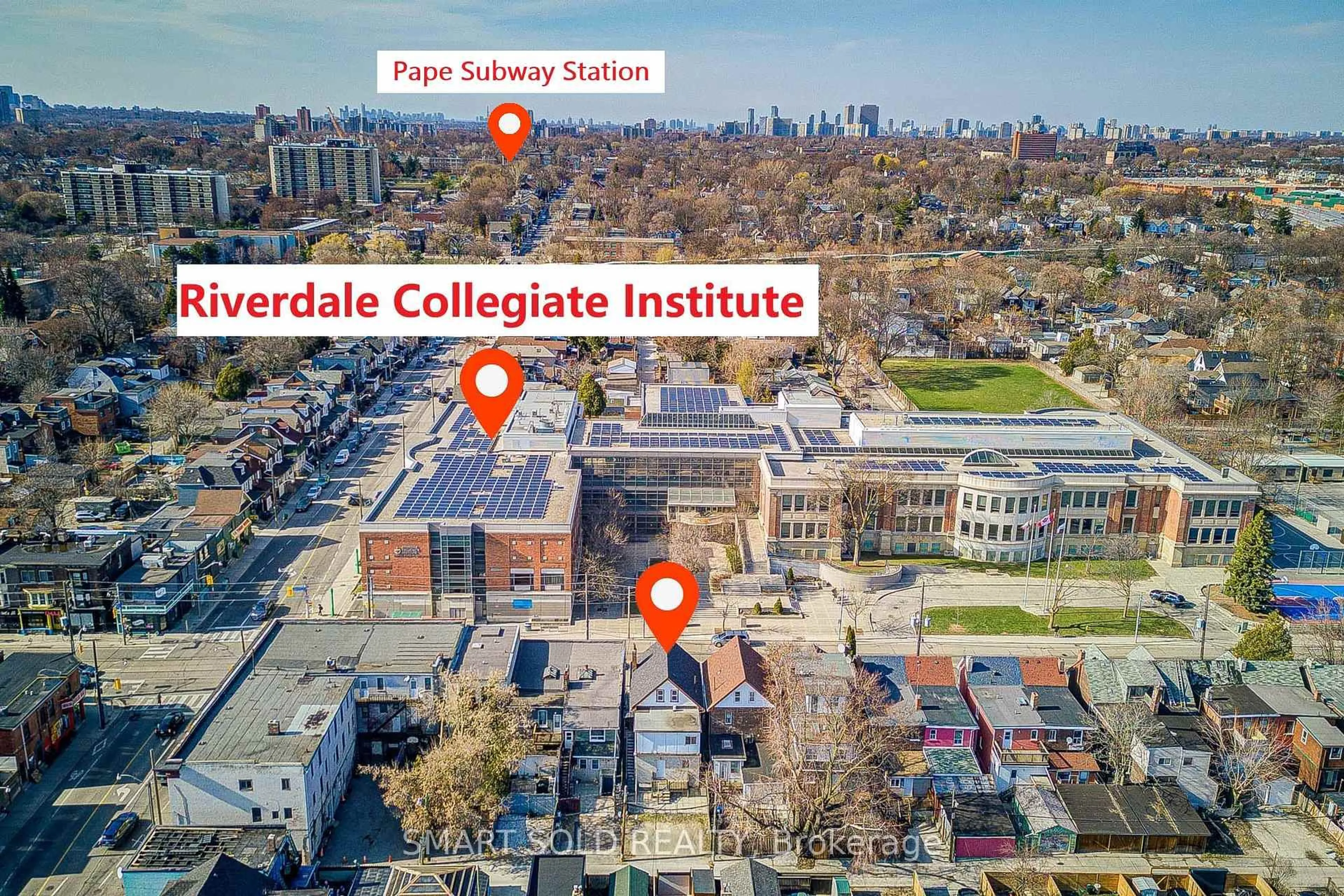 Picture of a map for 1081 Gerrard St, Toronto Ontario M4M 1Z9