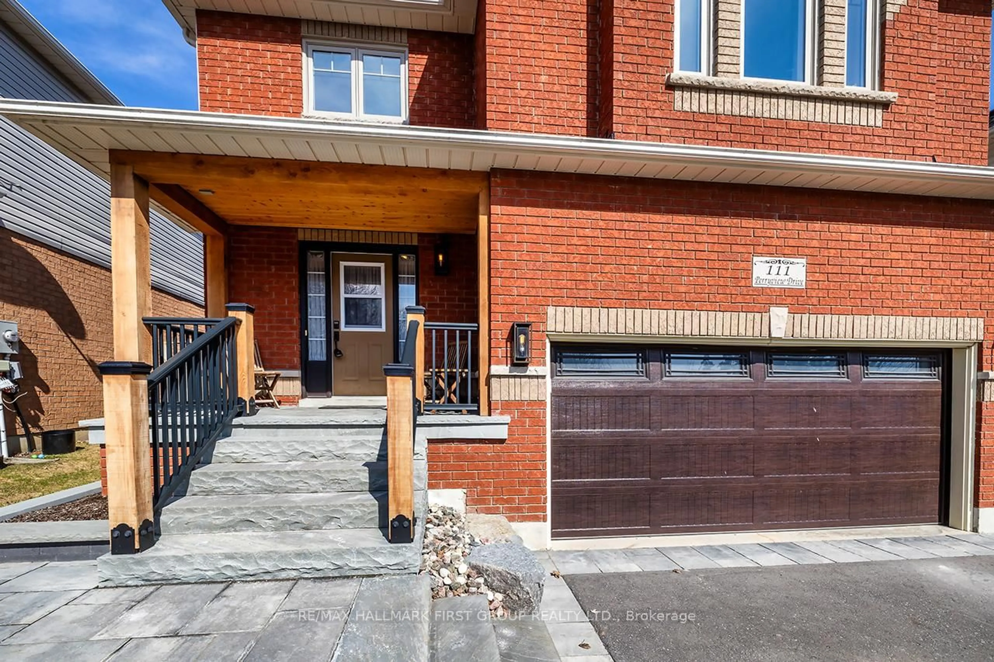 Home with brick exterior material, street for 111 Perryview Dr, Scugog Ontario L9L 1T8