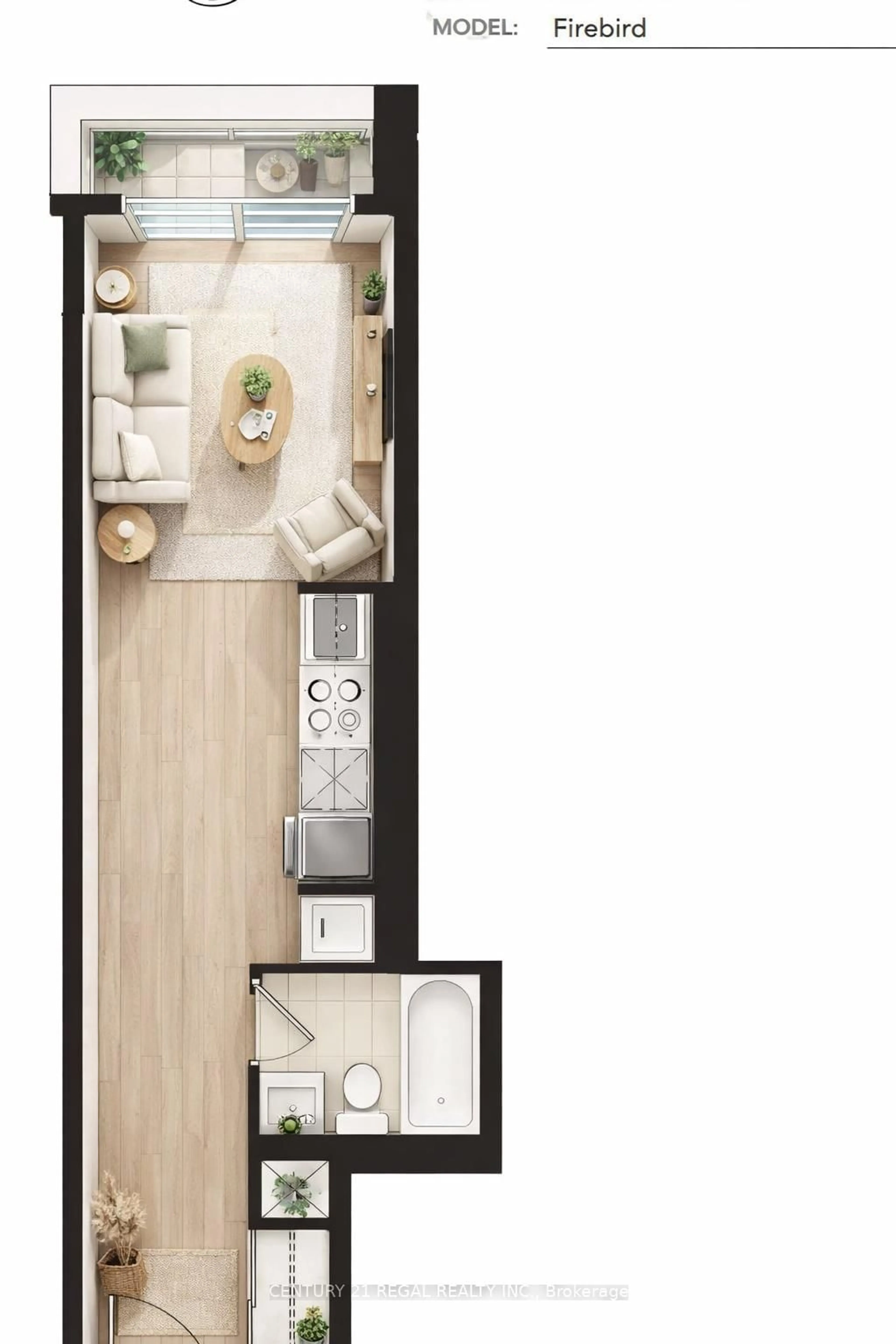 Floor plan for 1635 Military Tr #216, Toronto Ontario M1C 0G3