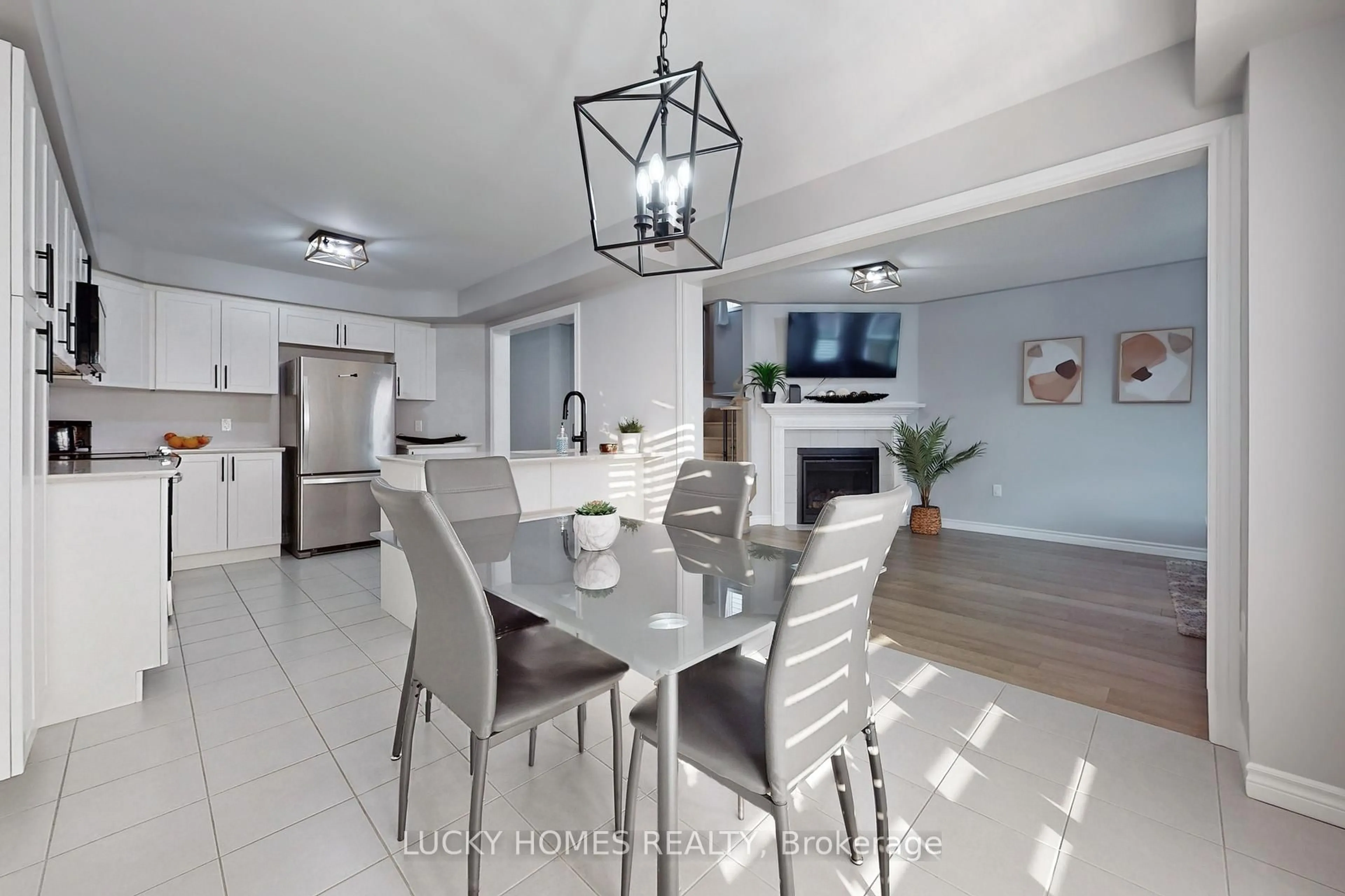 Open concept kitchen, ceramic/tile floor for 1502 Dunedin Cres, Oshawa Ontario L1K 0T9
