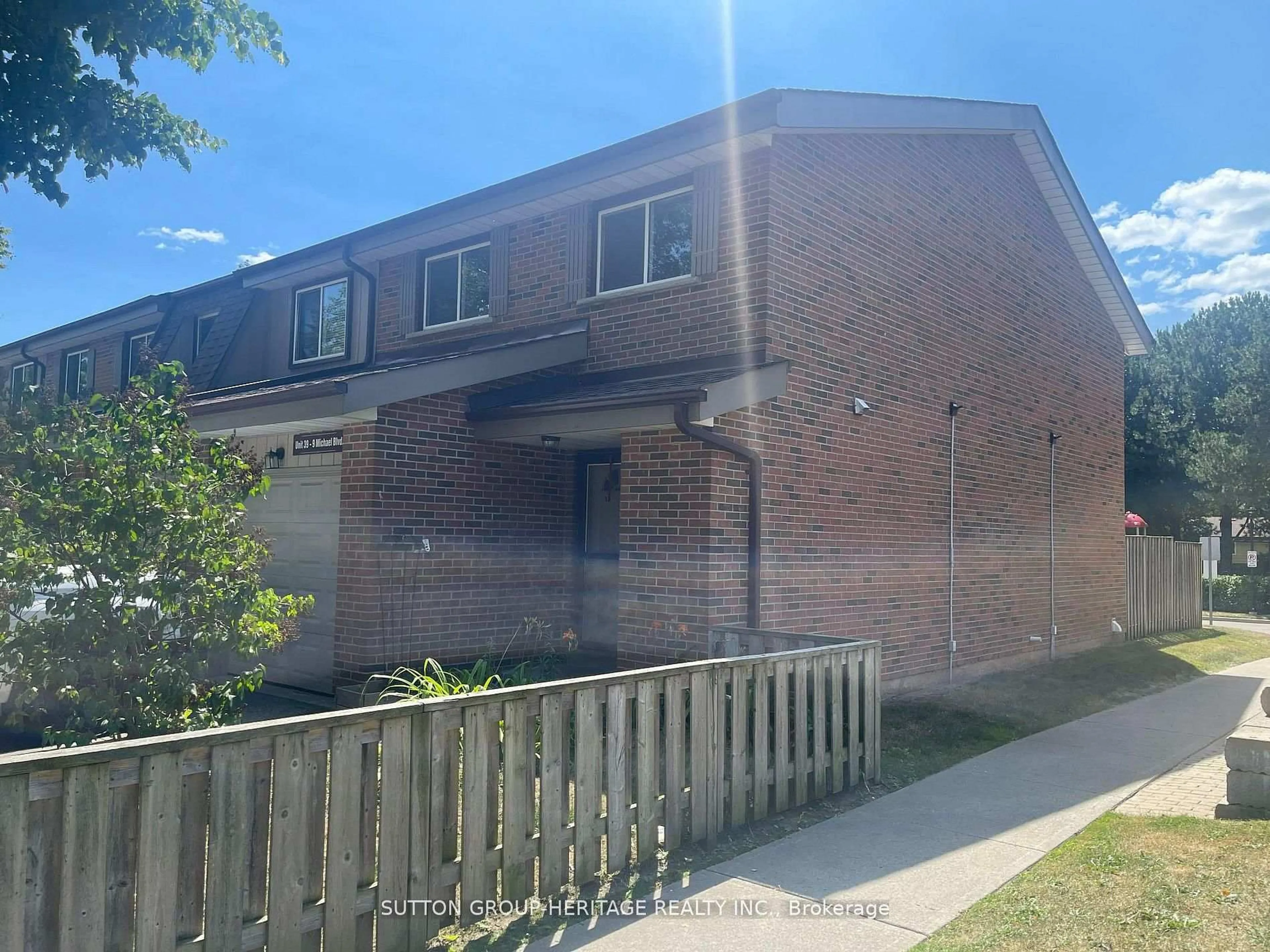 Home with brick exterior material, street for 9 Michael Blvd #39, Whitby Ontario L1N 5P4
