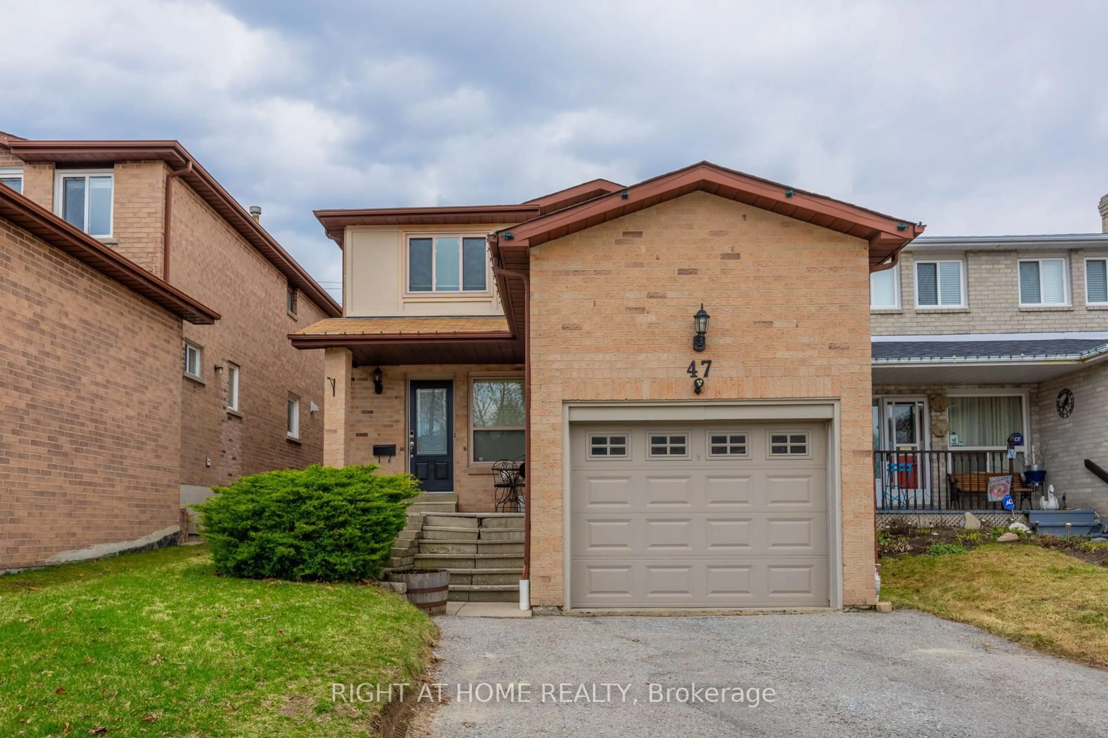 Home with brick exterior material, street for 47 WOODWARD Cres, Ajax Ontario L1S 5T5
