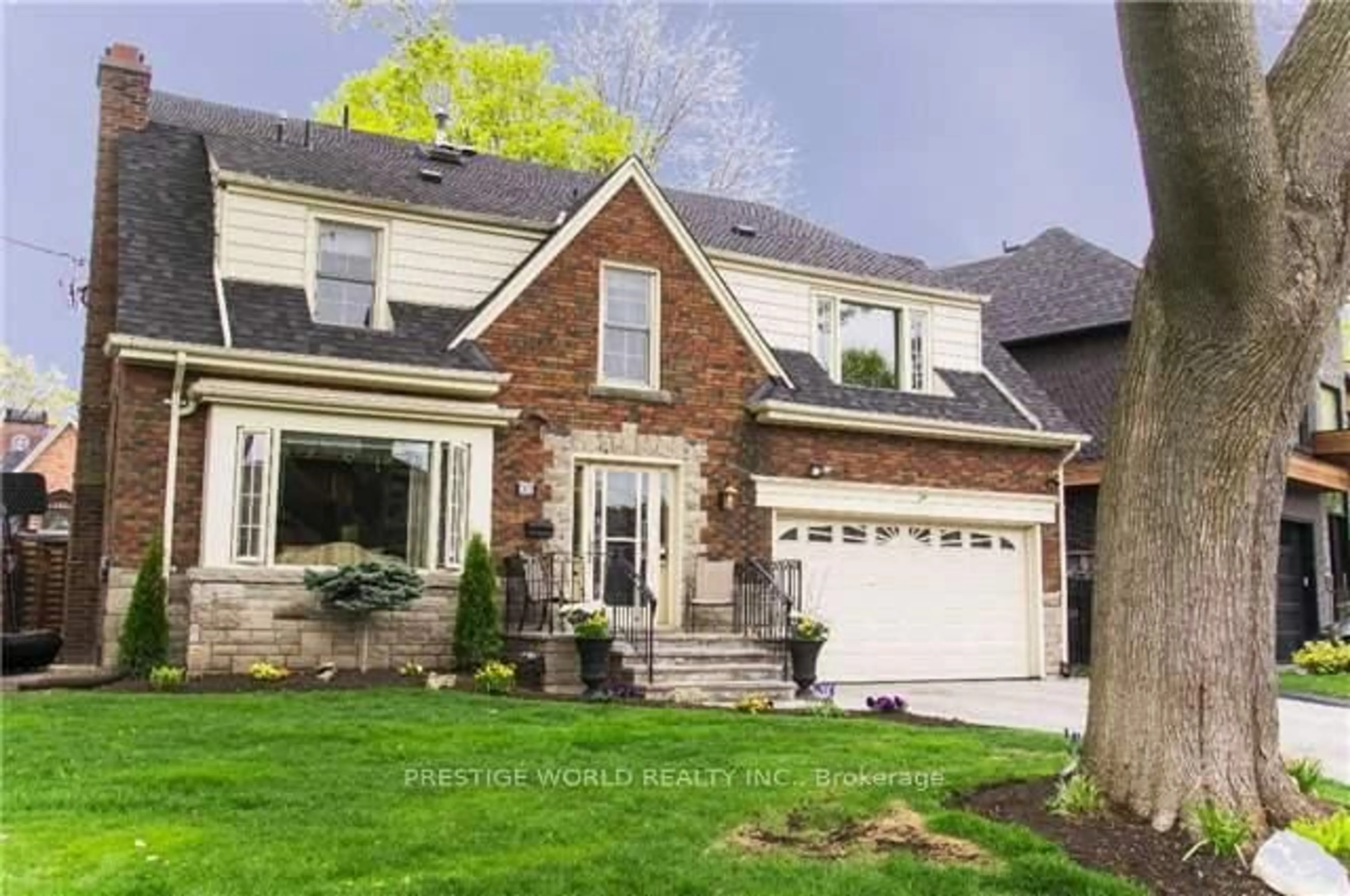 Home with brick exterior material, street for 32 Playter Cres, Toronto Ontario M4K 1S3