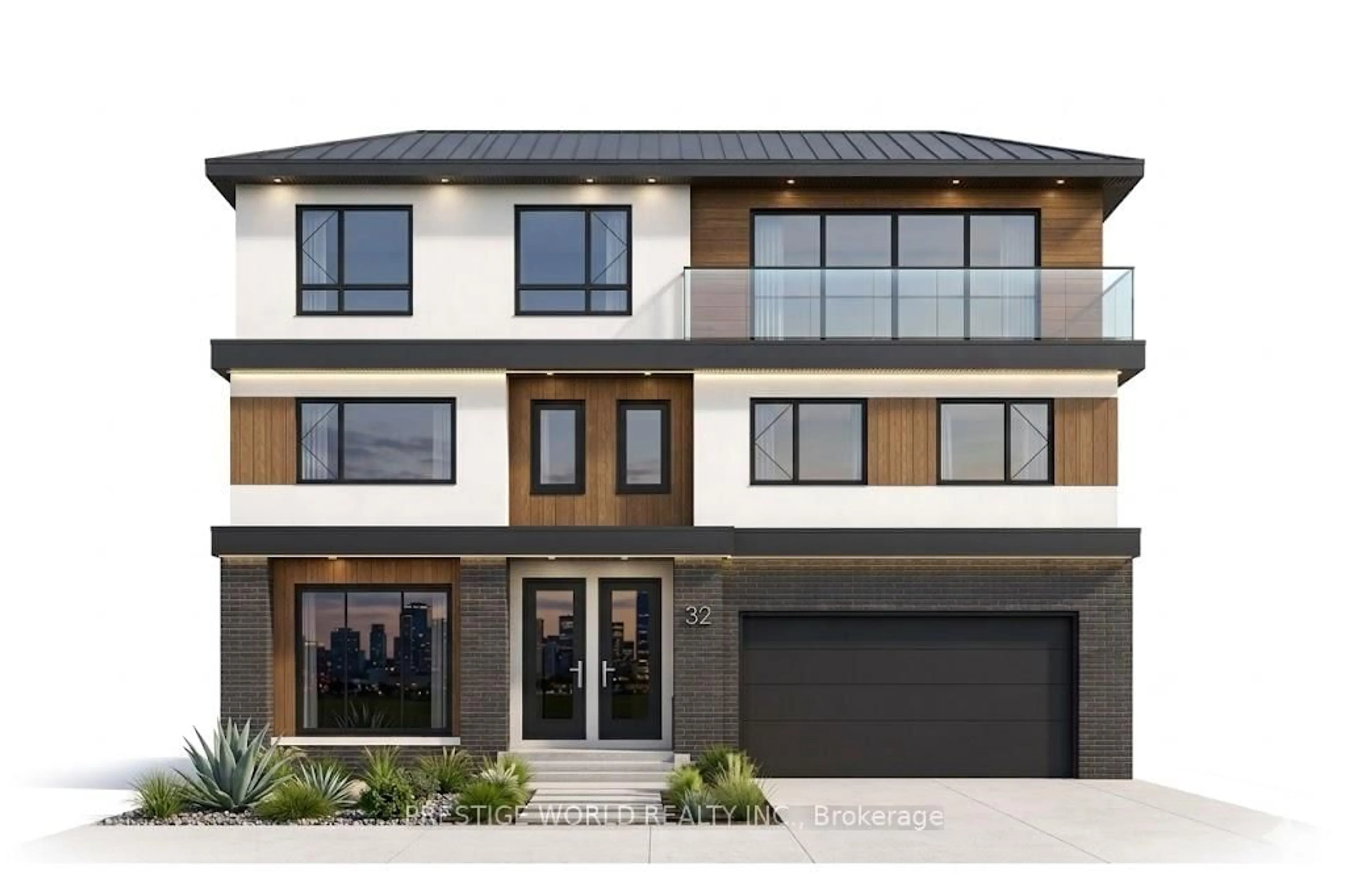 Home with brick exterior material, street for 32 Playter Cres, Toronto Ontario M4K 1S3