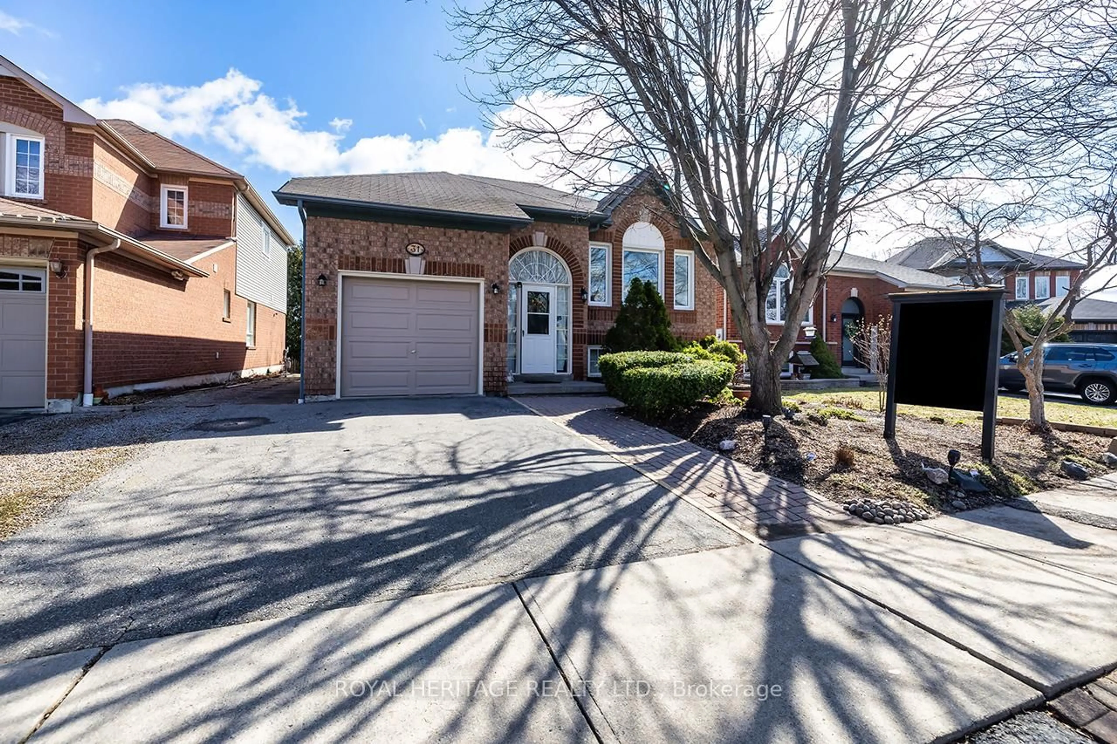 Home with brick exterior material, street for 31 Thames Dr, Whitby Ontario L1R 2M2