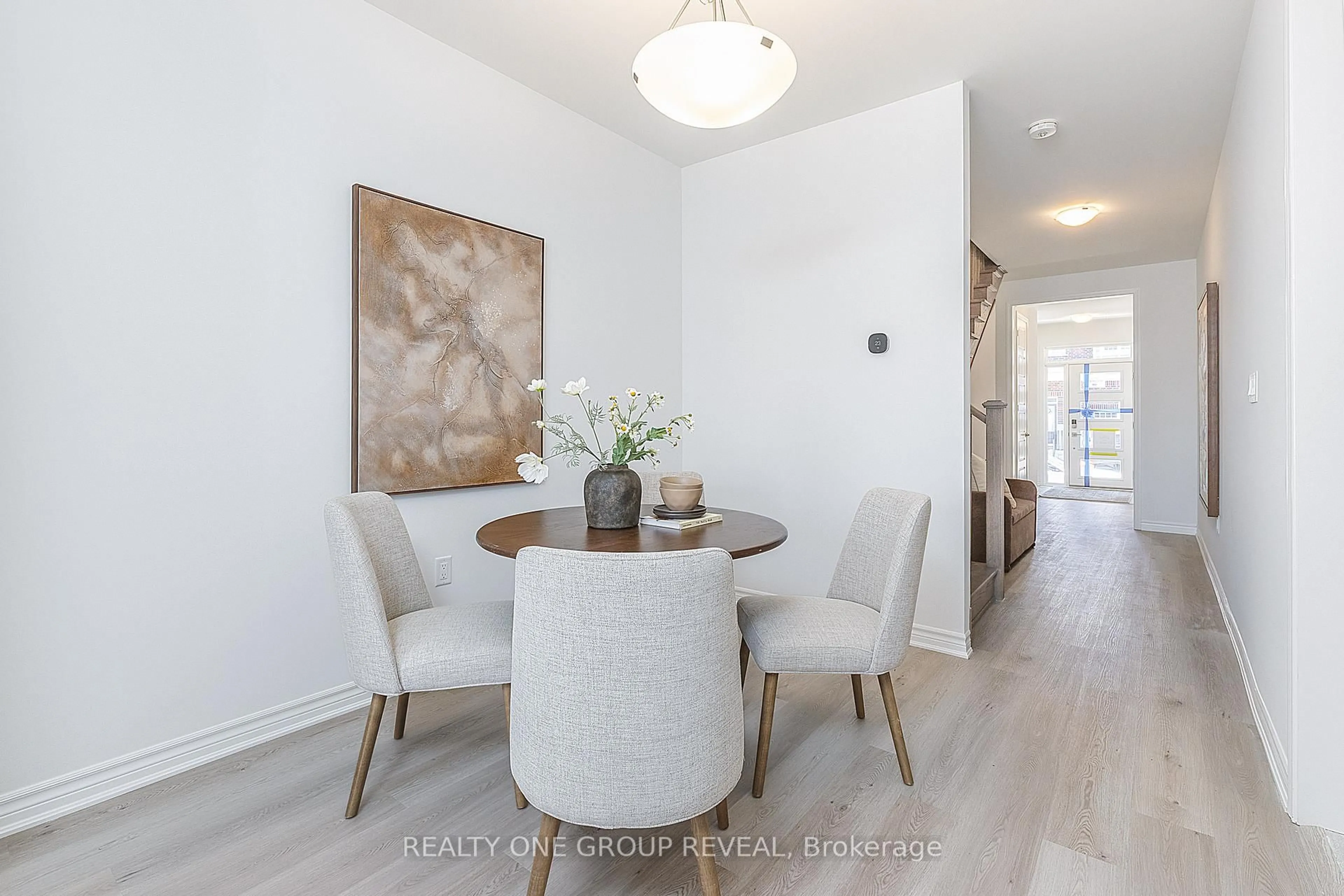 Dining room, wood/laminate floor for 3383 Salt Springs Dr, Pickering Ontario L1X 0T3