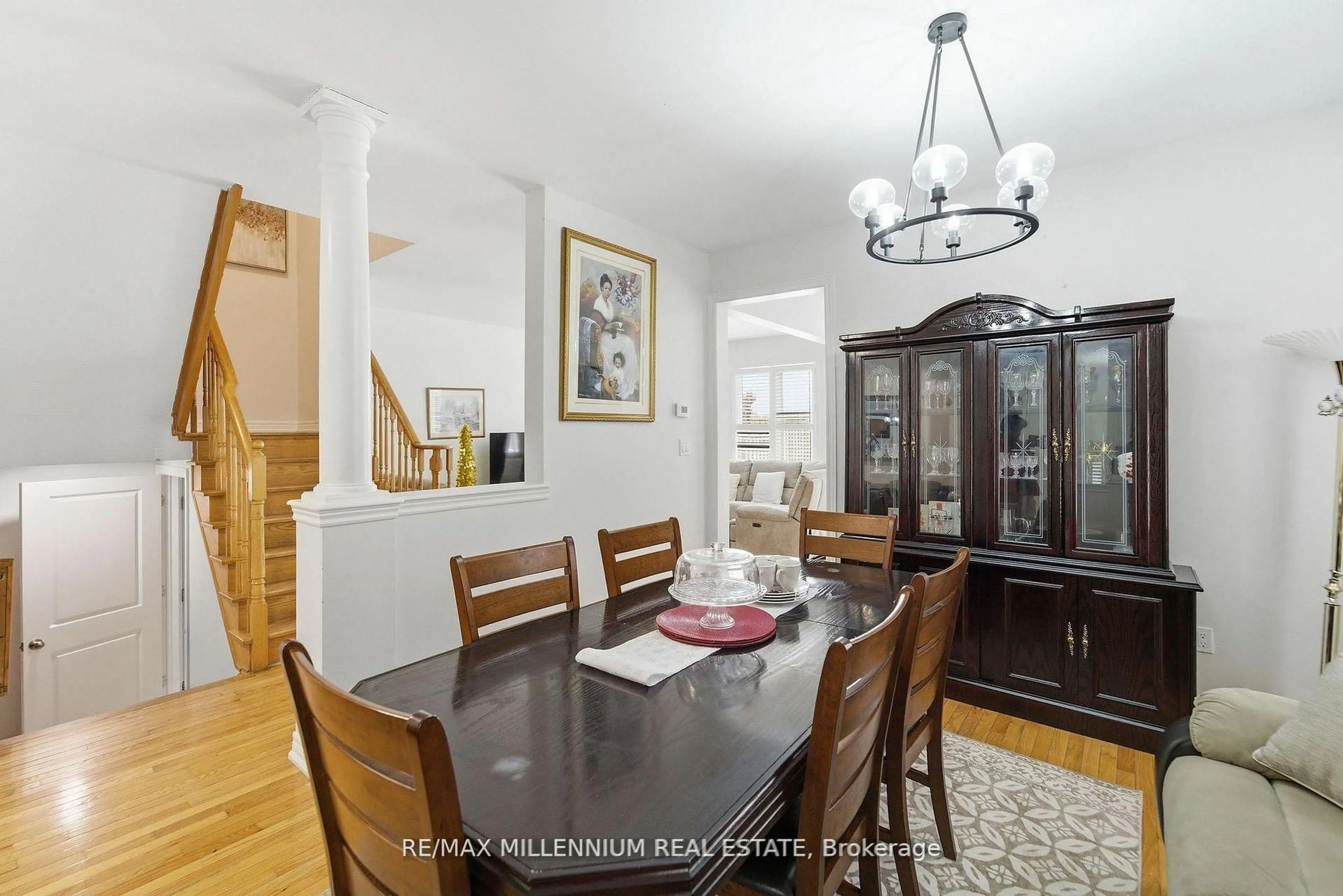 Dining room, wood/laminate floor for 12 Gaudi Rd, Toronto Ontario M1B 0B4