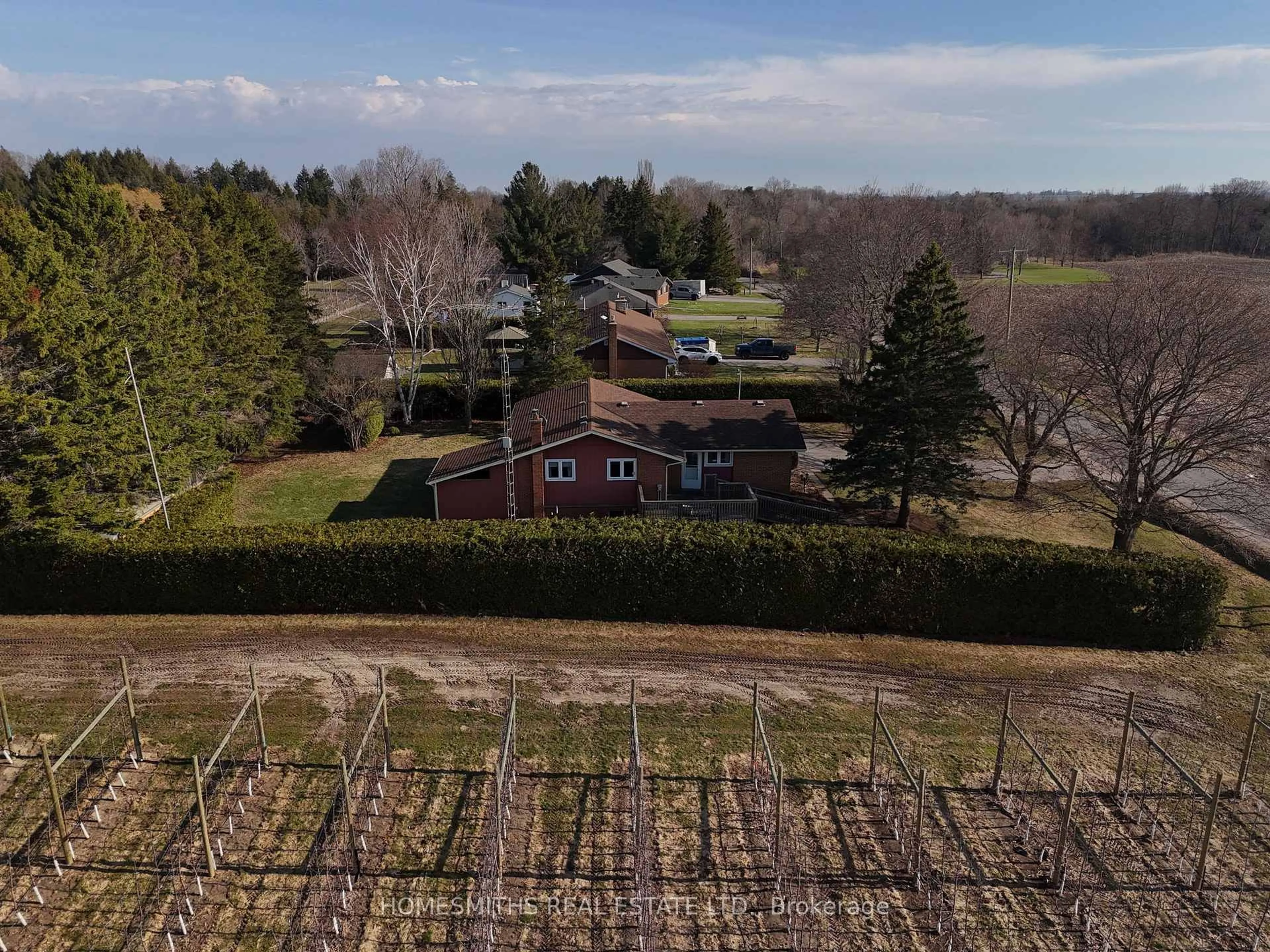 A pic from outside/outdoor area/front of a property/back of a property/a pic from drone, unknown for 3741 Lockhart Rd, Clarington Ontario L0B 1M0