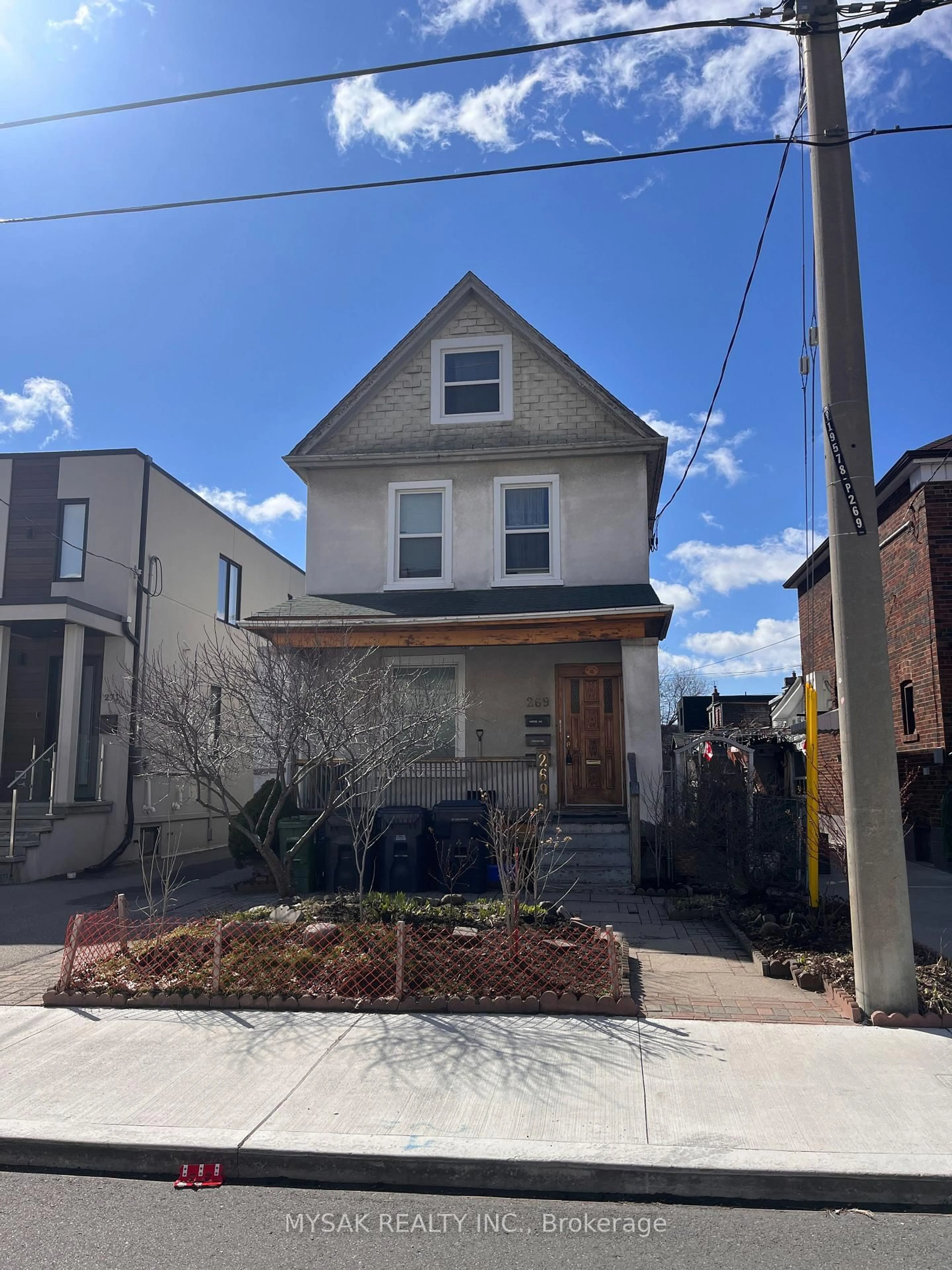 Home with brick exterior material, street for 269 Sammon Ave, Toronto Ontario M4J 1Z8