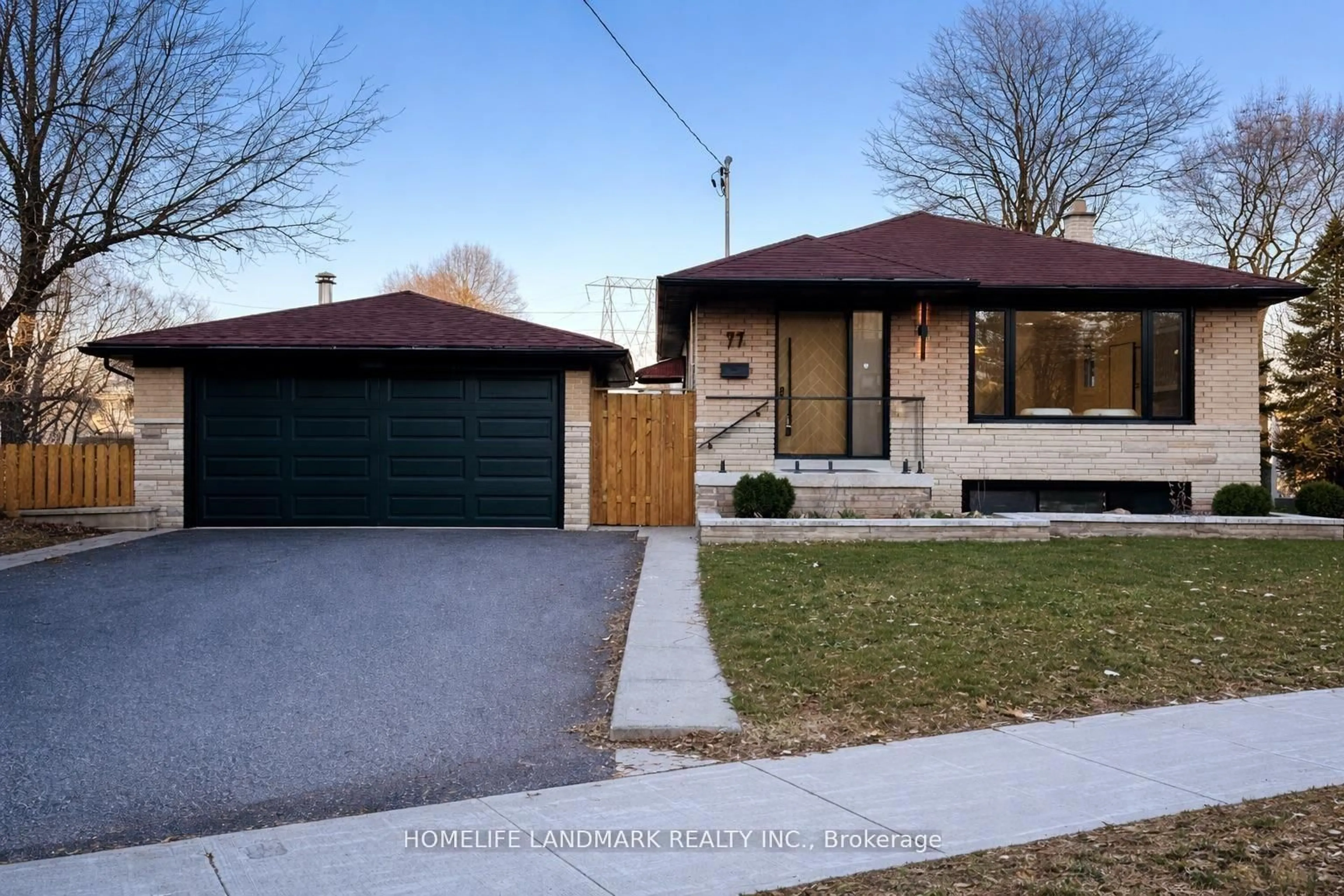 Home with brick exterior material, street for 77 Peace Dr, Toronto Ontario M1G 2V3