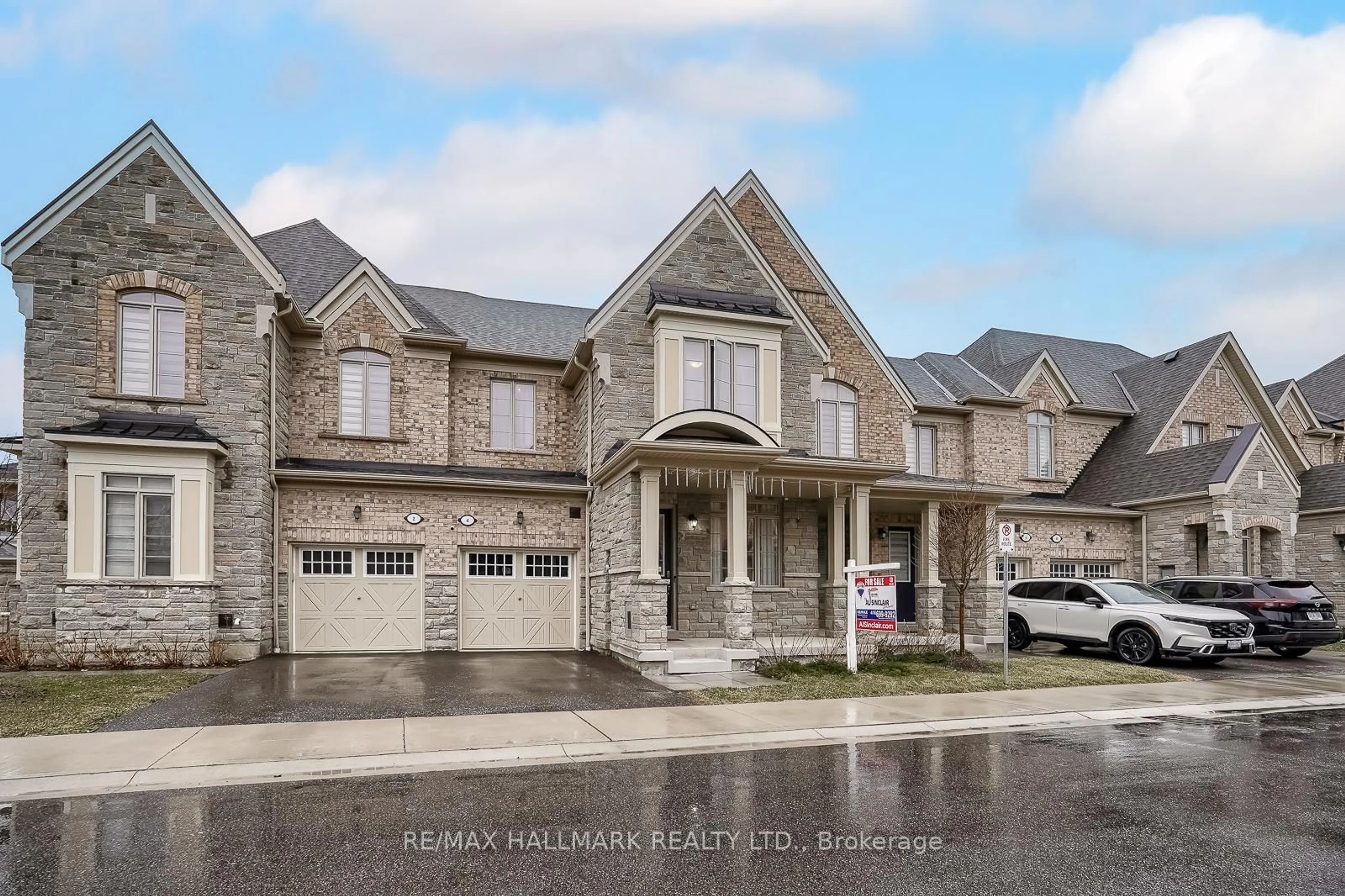Home with brick exterior material, street for 4 Hickling Lane, Ajax Ontario L1T 0N6