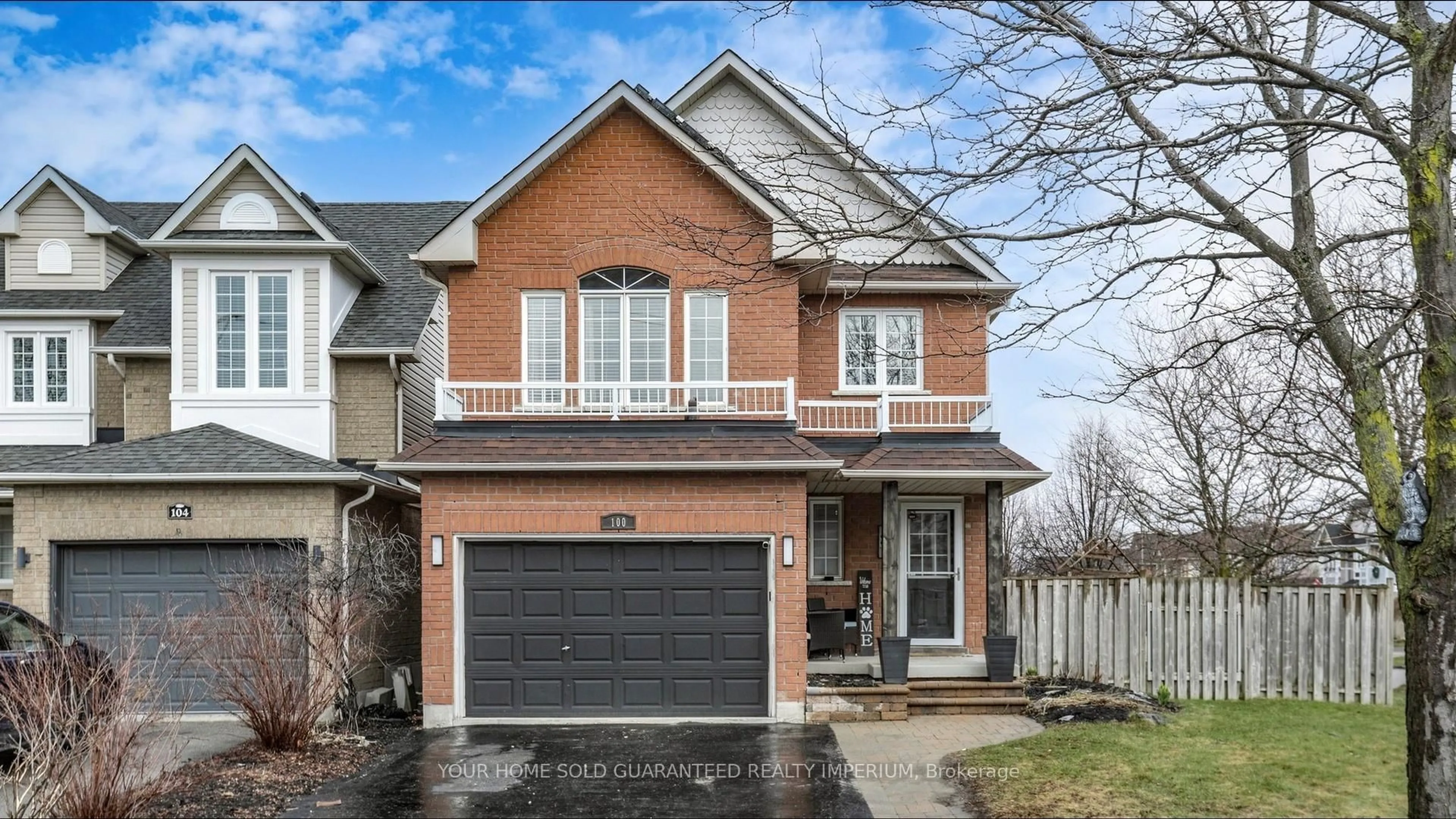 Home with brick exterior material, street for 100 Madden Pl, Clarington Ontario L1C 5K3