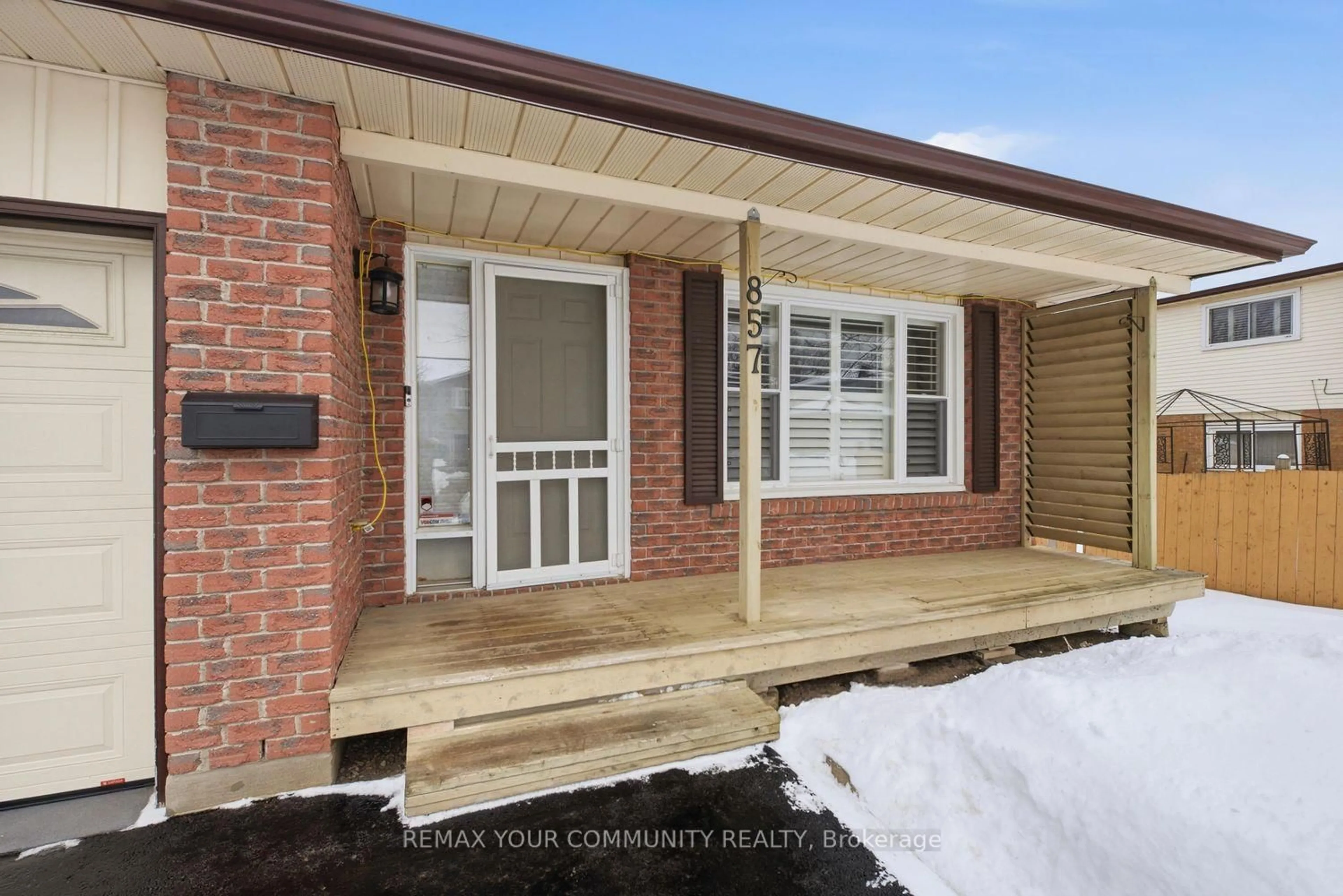 Home with brick exterior material, street for 857 Copperfield Dr, Oshawa Ontario L1K 1S3