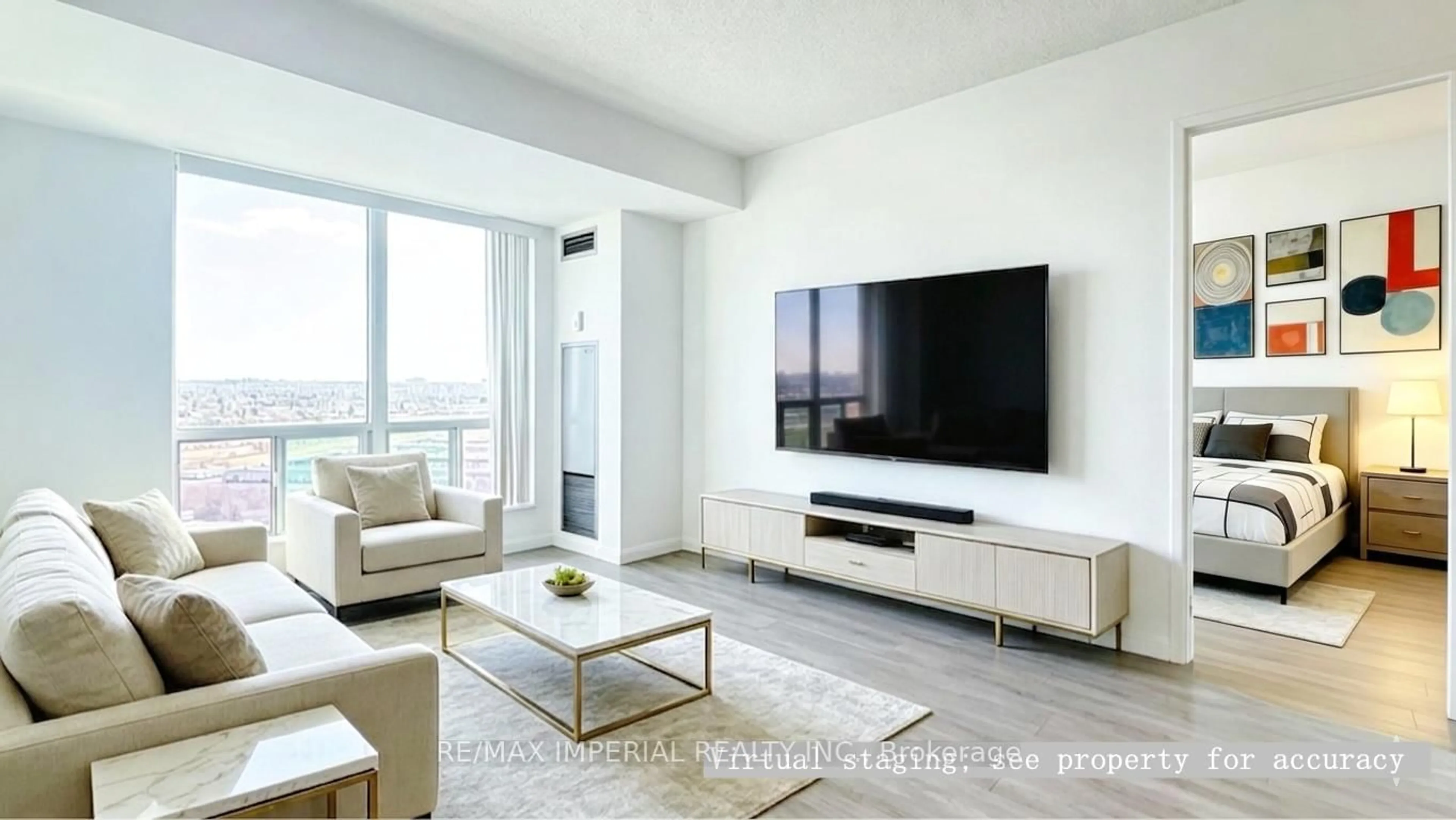 Living room with furniture, unknown for 1 Lee Centre Dr #2209, Toronto Ontario M1H 3J2