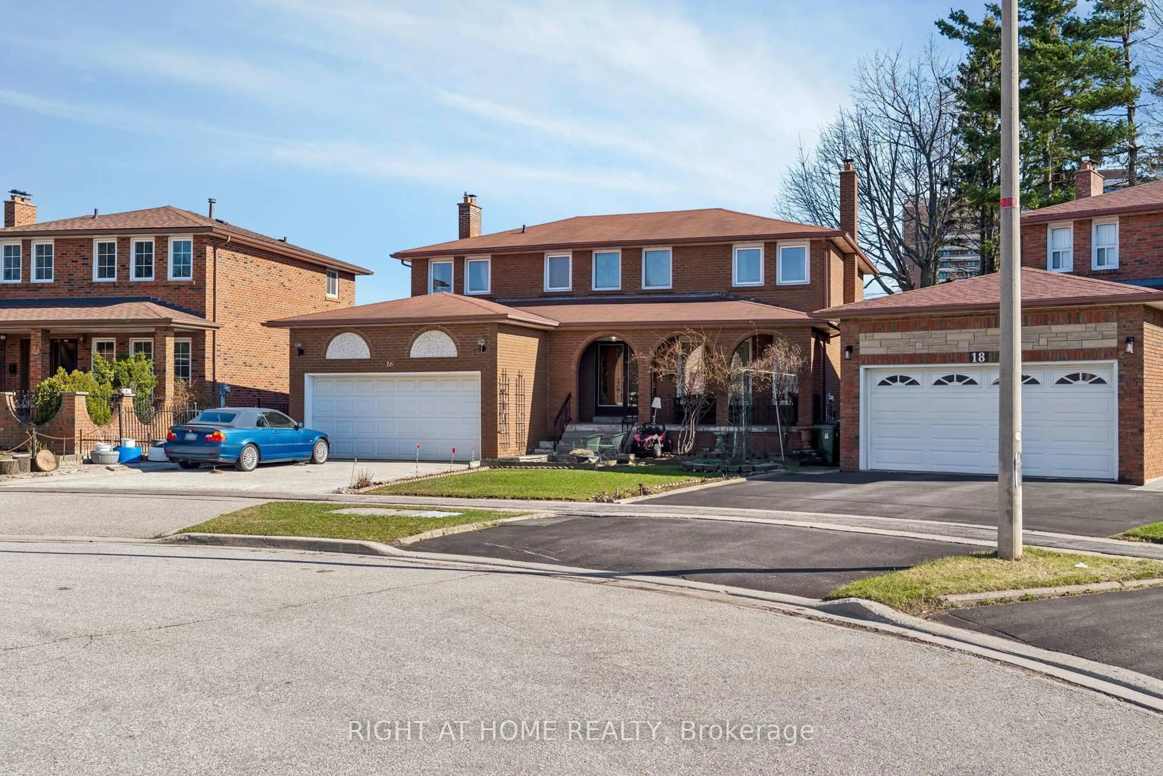 Home with brick exterior material, street for 16 Ascolda Blvd, Toronto Ontario M1J 2N7