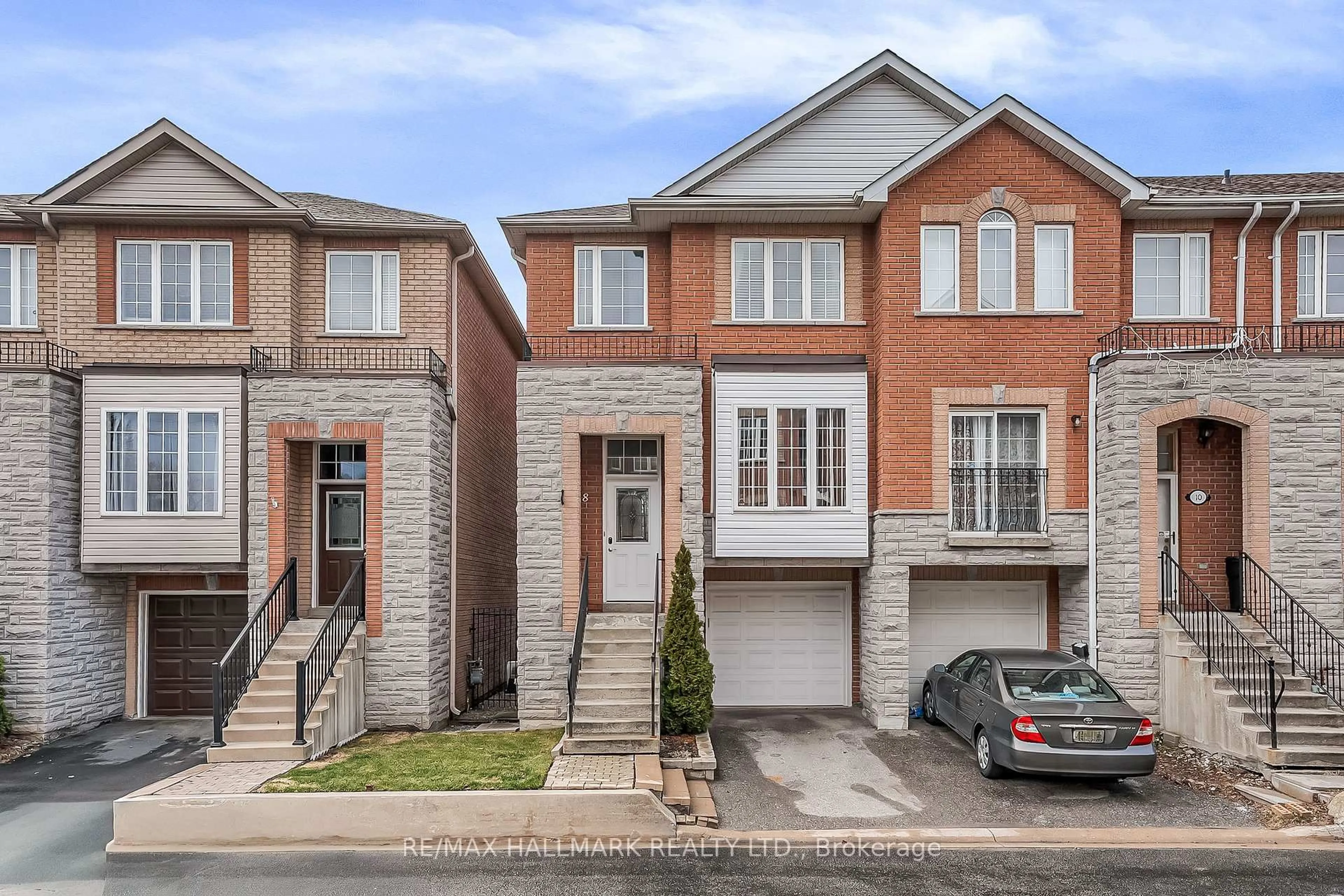 Home with brick exterior material, street for 8 Tollgate Mews, Toronto Ontario M1M 3X5