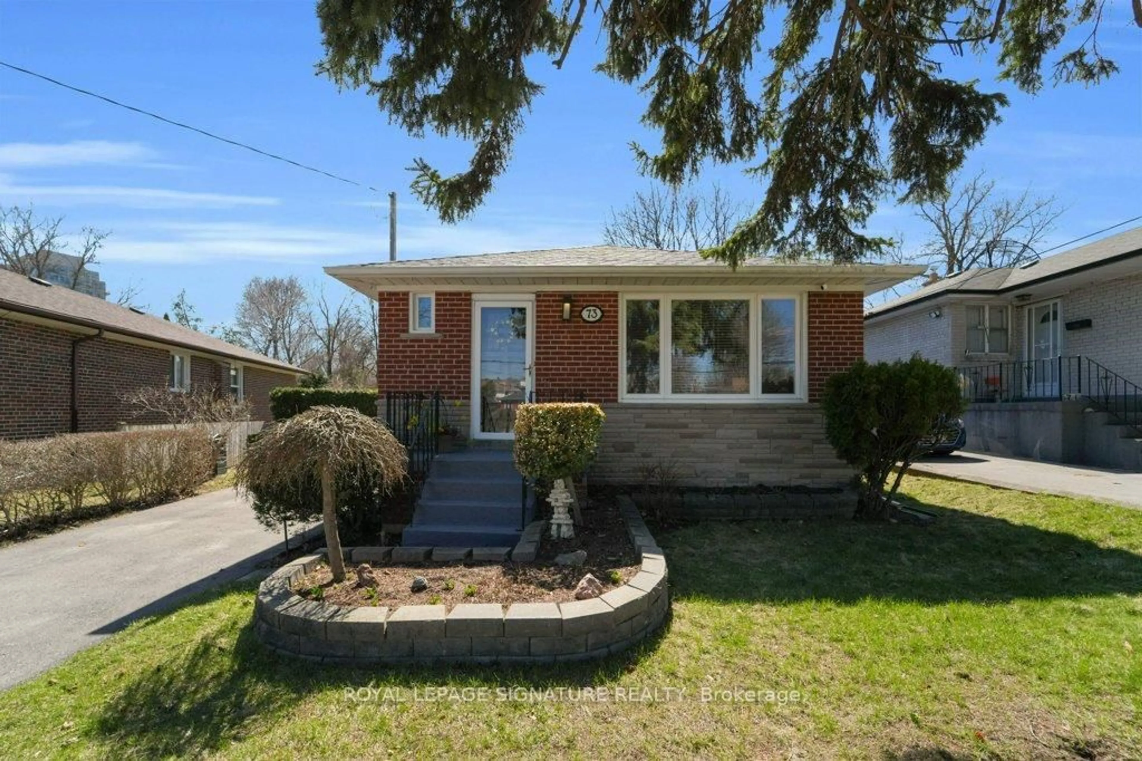 Home with brick exterior material, street for 73 Tansley Ave, Toronto Ontario M1J 1P4