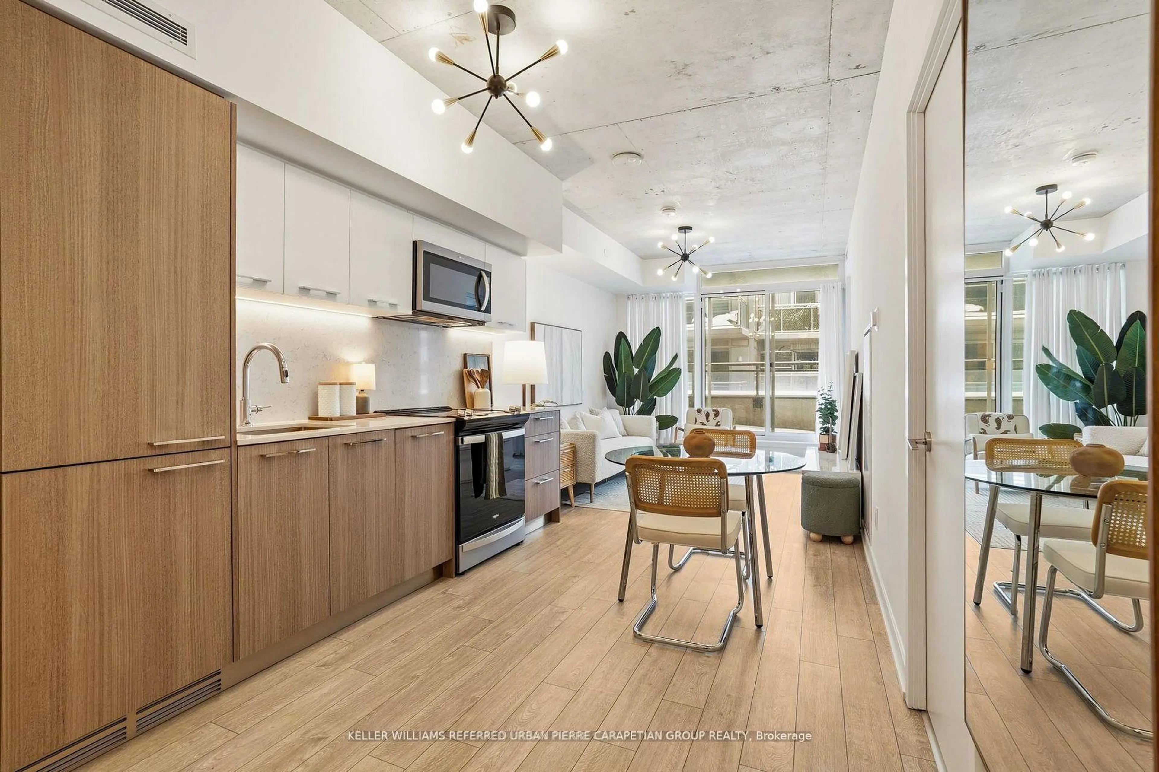 Open concept kitchen, unknown for 45 Baseball Pl #507, Toronto Ontario M4M 0H1