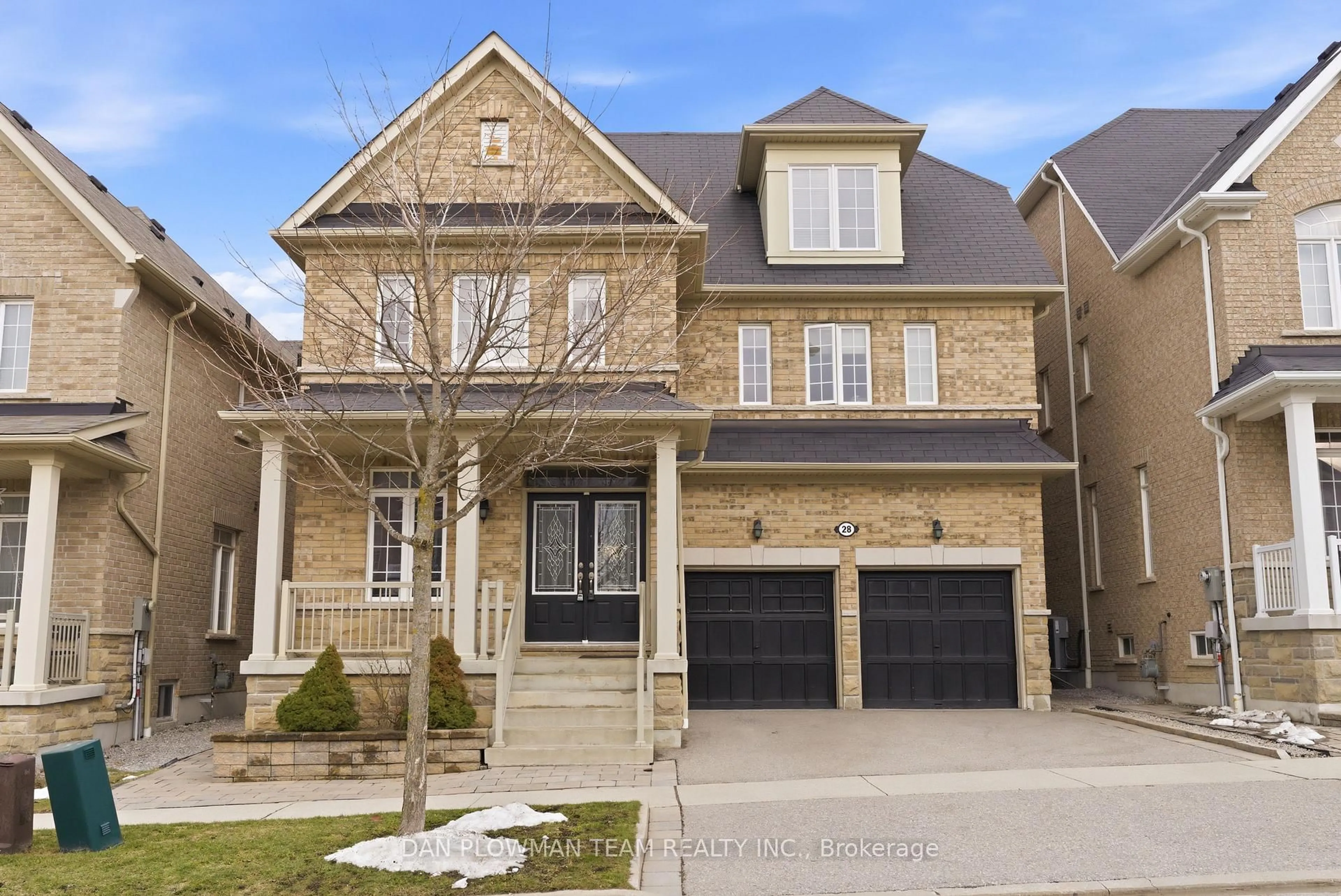 Home with brick exterior material, street for 28 Sheldon Dr, Ajax Ontario L1T 0L9