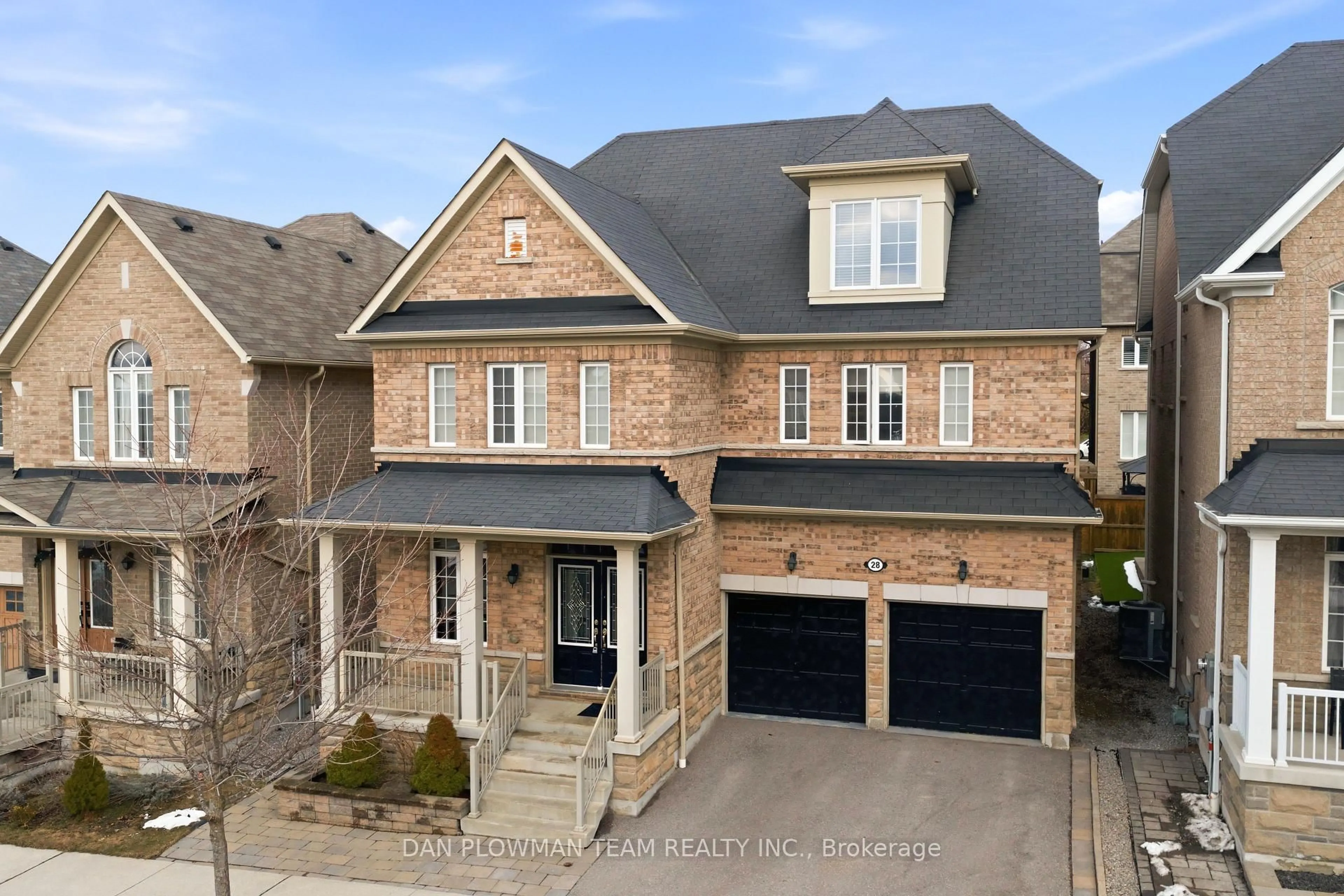 Home with brick exterior material, street for 28 Sheldon Dr, Ajax Ontario L1T 0L9