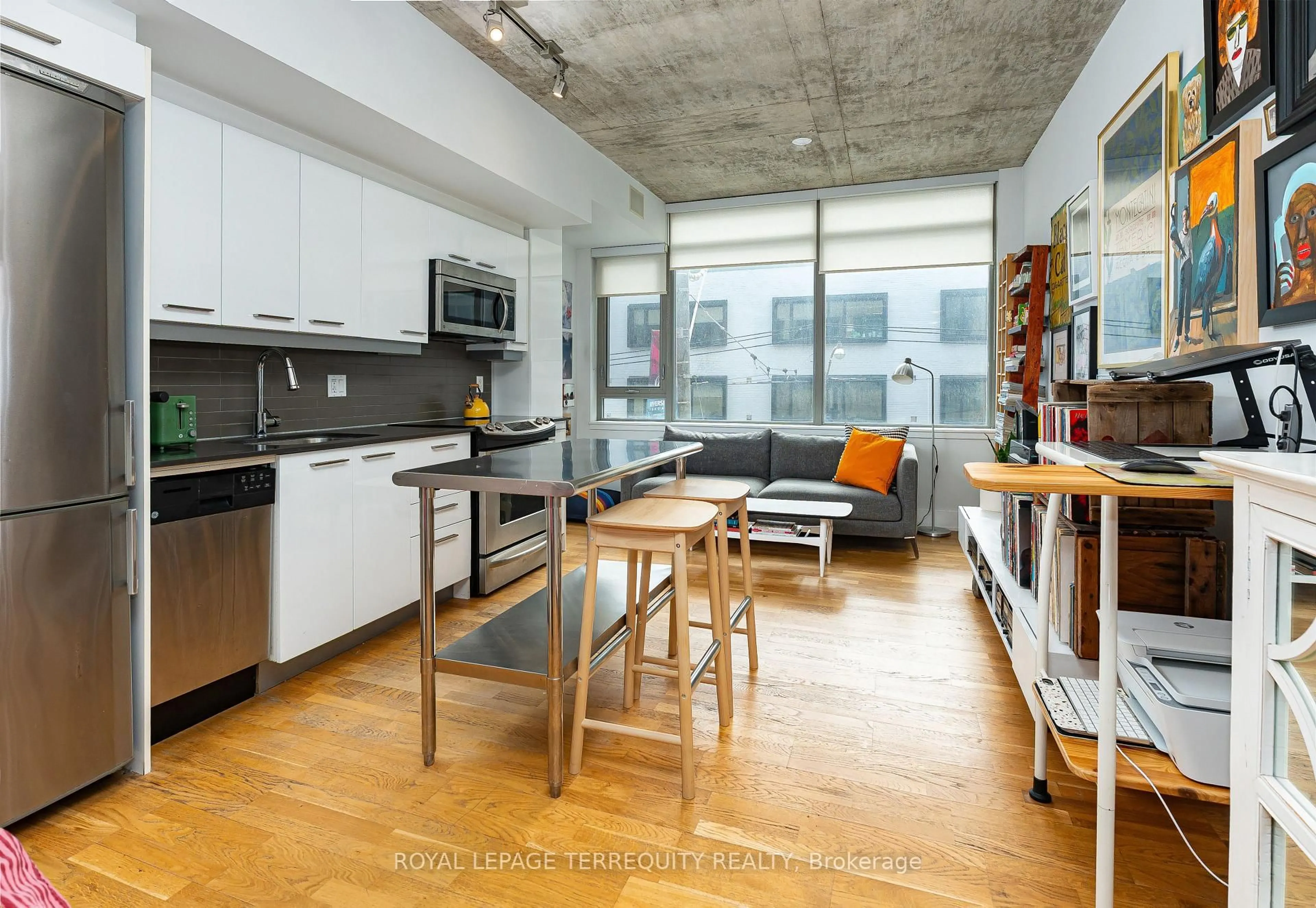Open concept kitchen, unknown for 630 Queen St #201, Toronto Ontario M4M 1G3