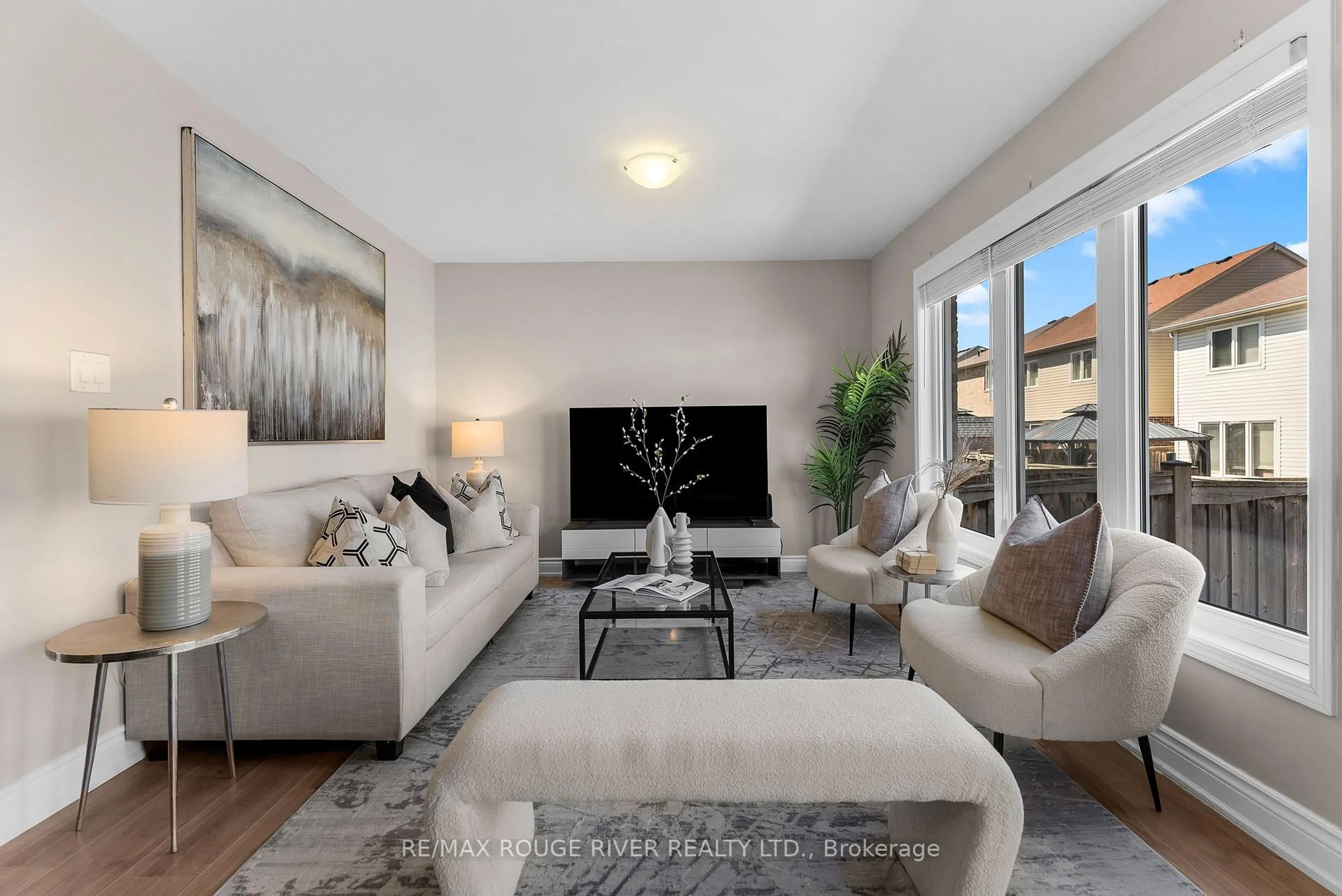 Living room with furniture, unknown for 1837 Liatris Dr, Pickering Ontario L1X 0A4