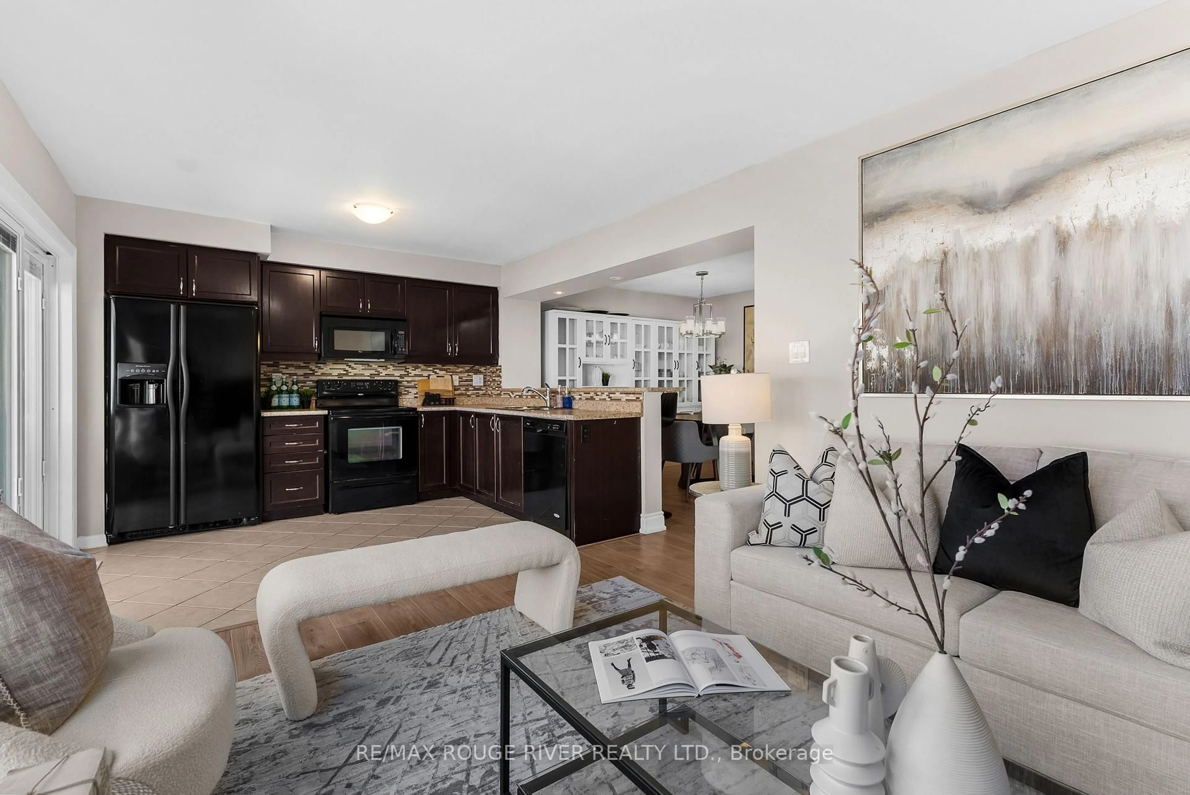 Open concept kitchen, unknown for 1837 Liatris Dr, Pickering Ontario L1X 0A4