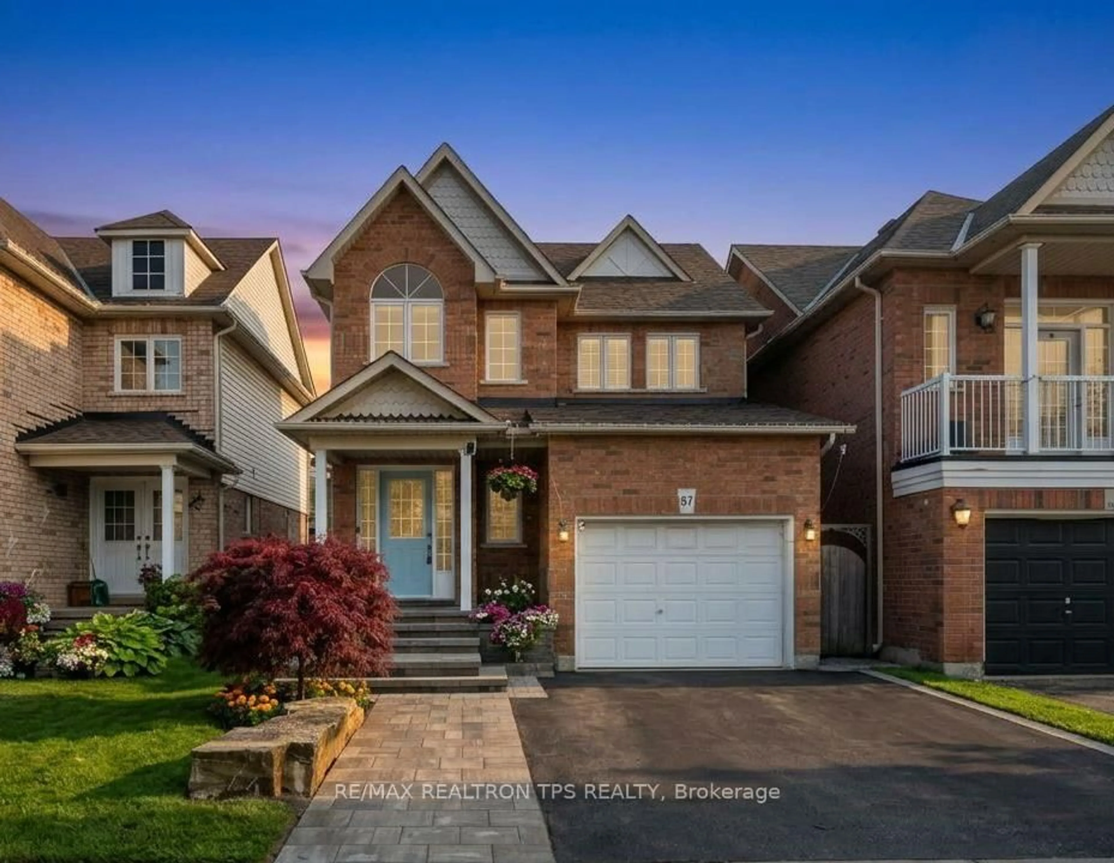 Home with brick exterior material, street for 87 Madden Pl, Clarington Ontario L1C 5K3