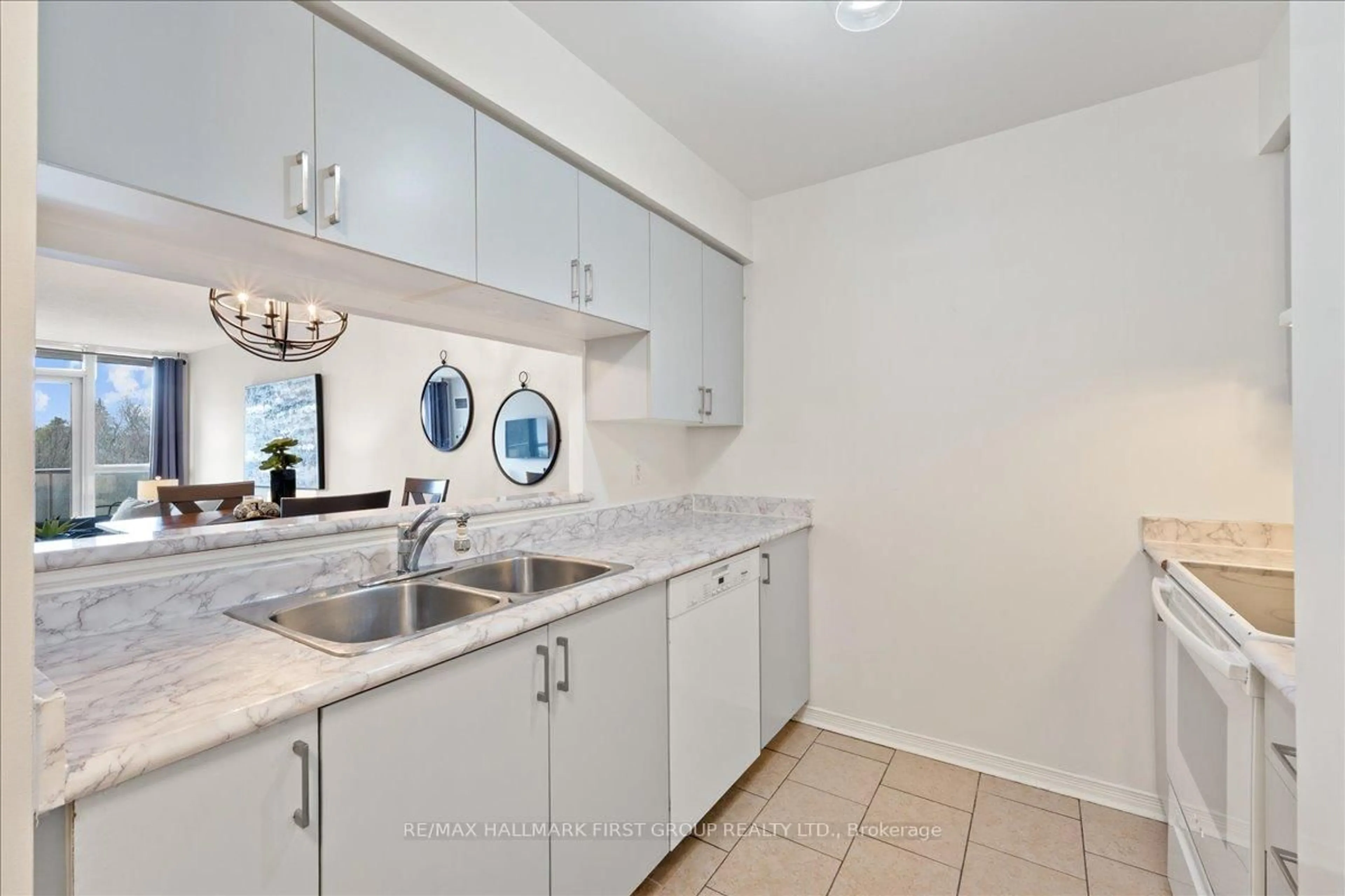 Standard kitchen, ceramic/tile floor for 1200 The Esplanade N Rd #320, Pickering Ontario L1V 6V3