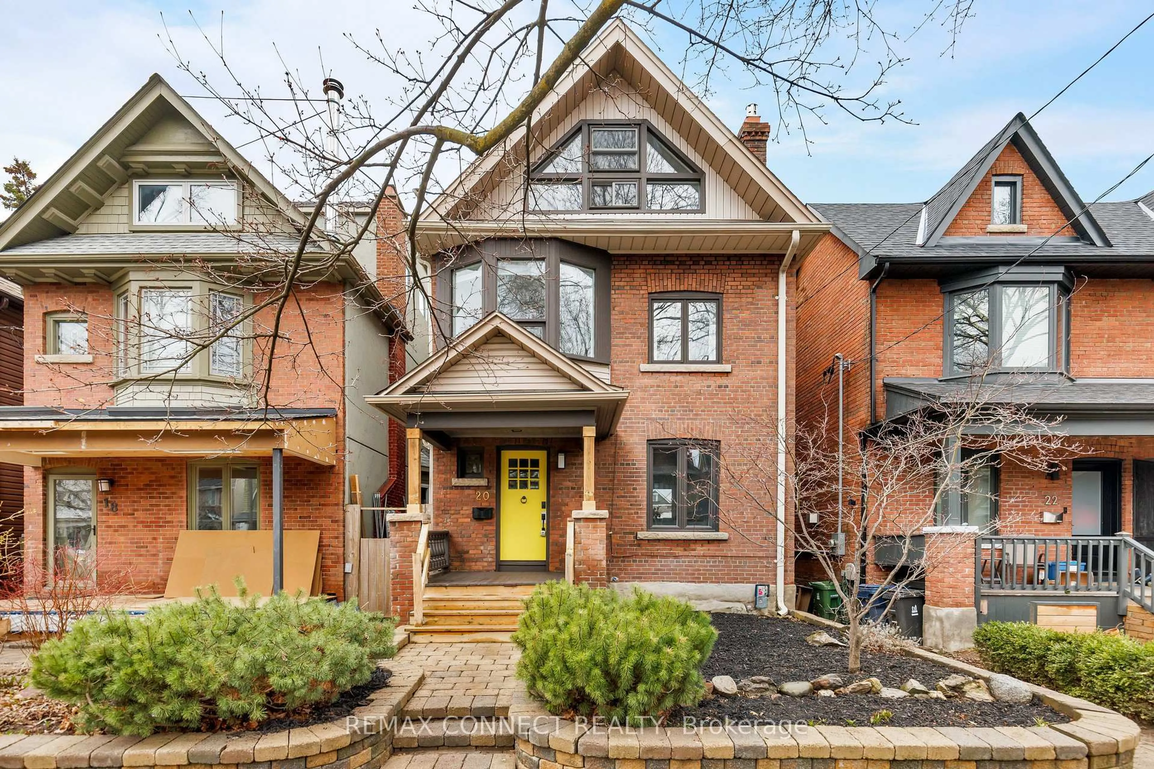 Home with brick exterior material, street for 20 Fenwick Ave, Toronto Ontario M4K 3H3