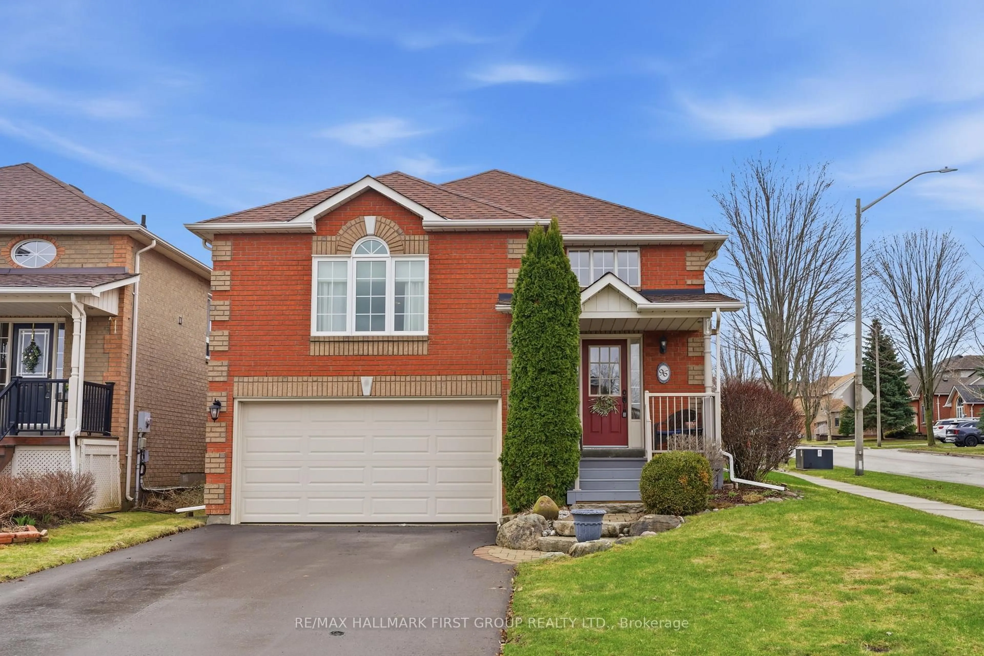 Home with brick exterior material, street for 96 Brandon Rd, Scugog Ontario L9L 1S8