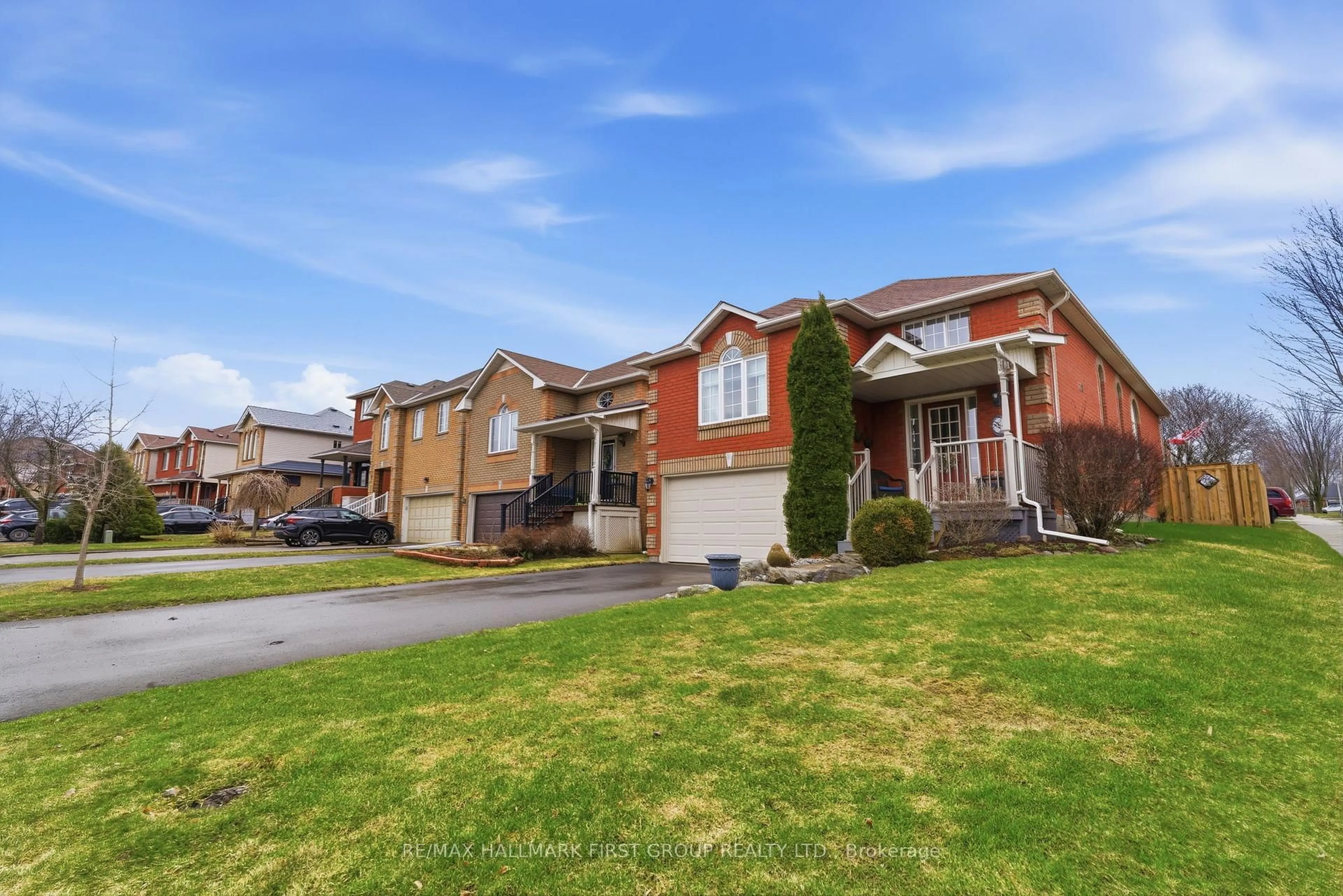 Home with brick exterior material, street for 96 Brandon Rd, Scugog Ontario L9L 1S8