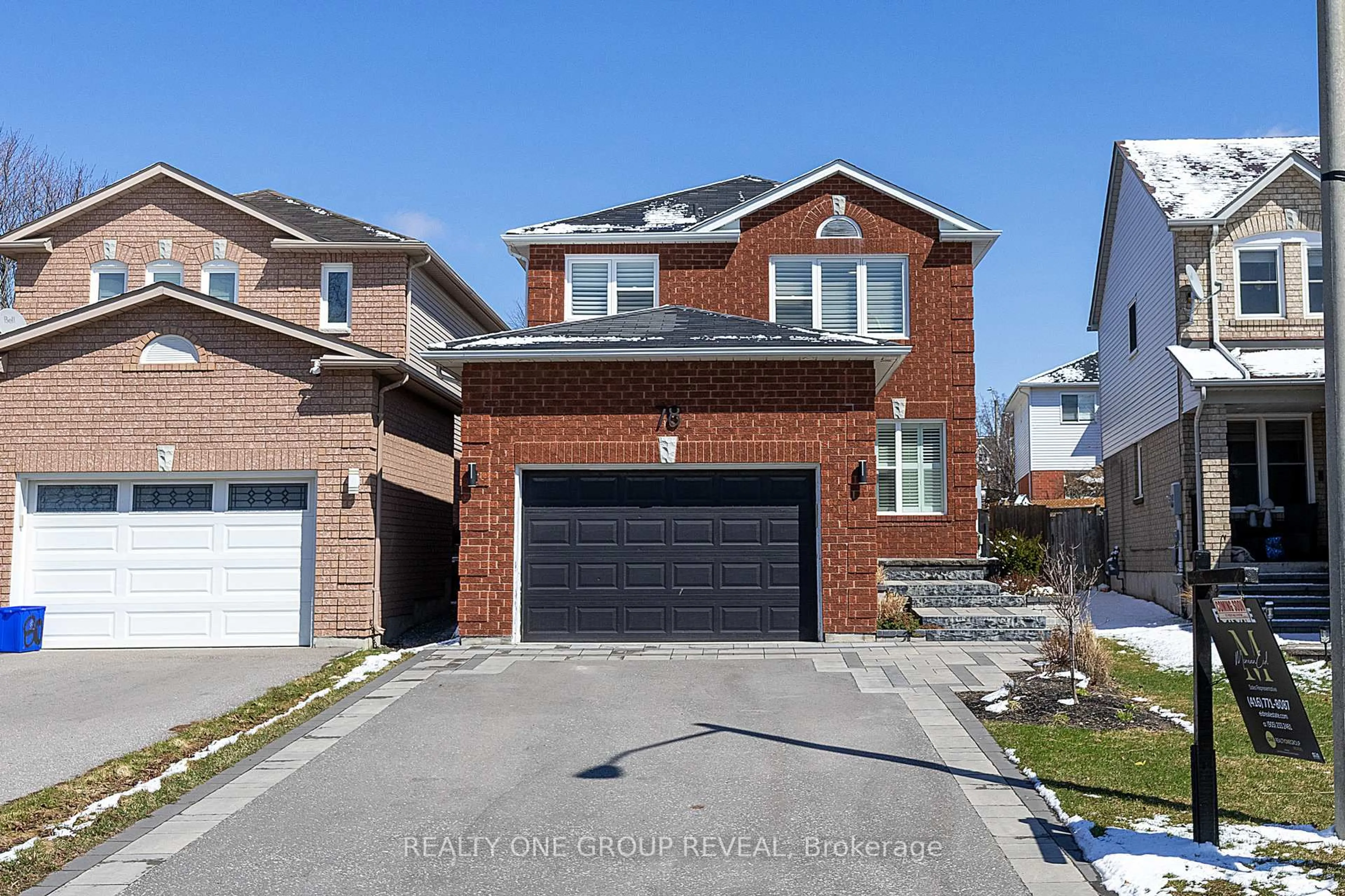 Home with brick exterior material, street for 78 Fry Cres, Clarington Ontario L1C 4Y3