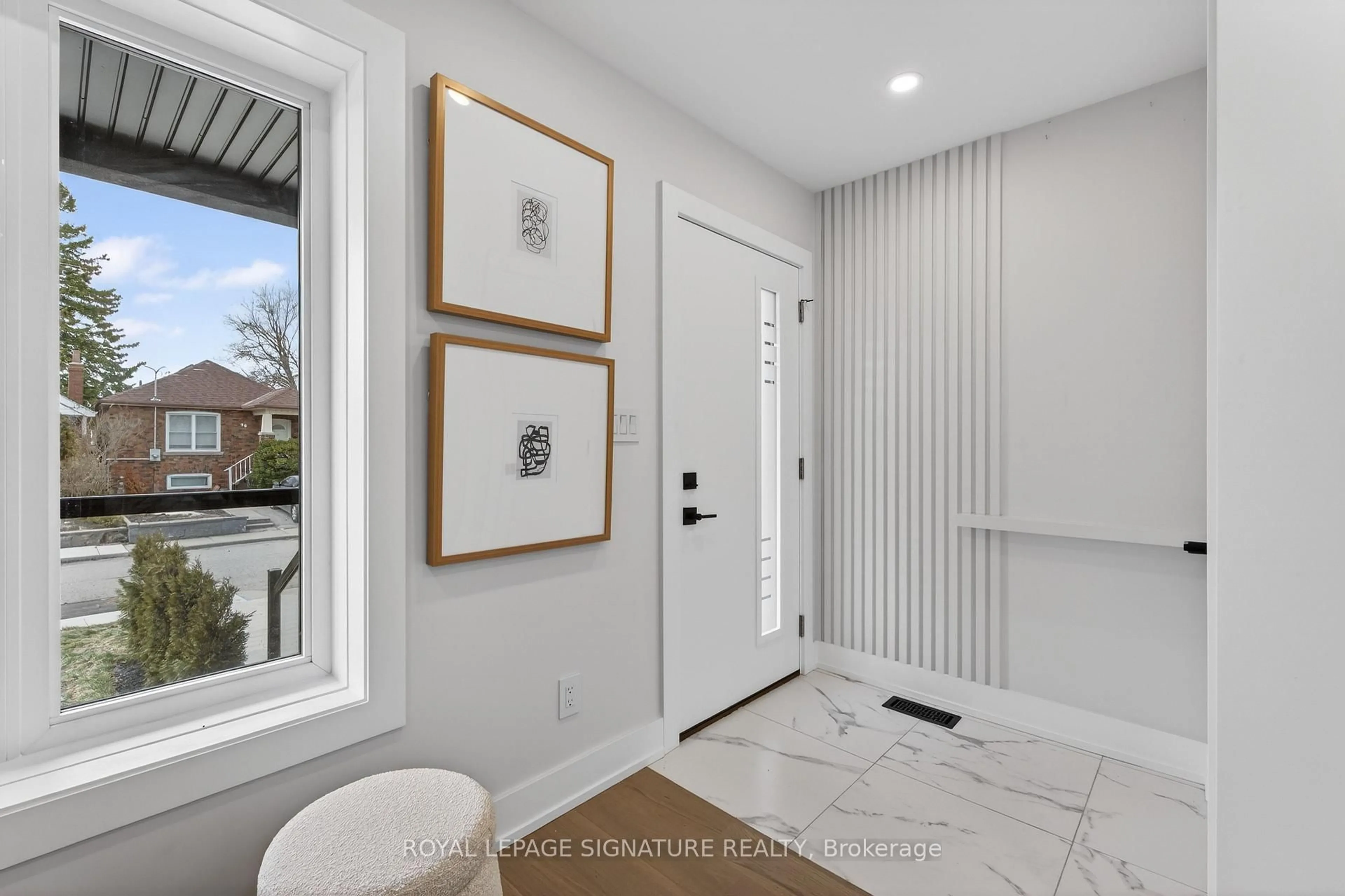 Indoor entryway for 87 Wiley Ave, Toronto Ontario M4J 3W5