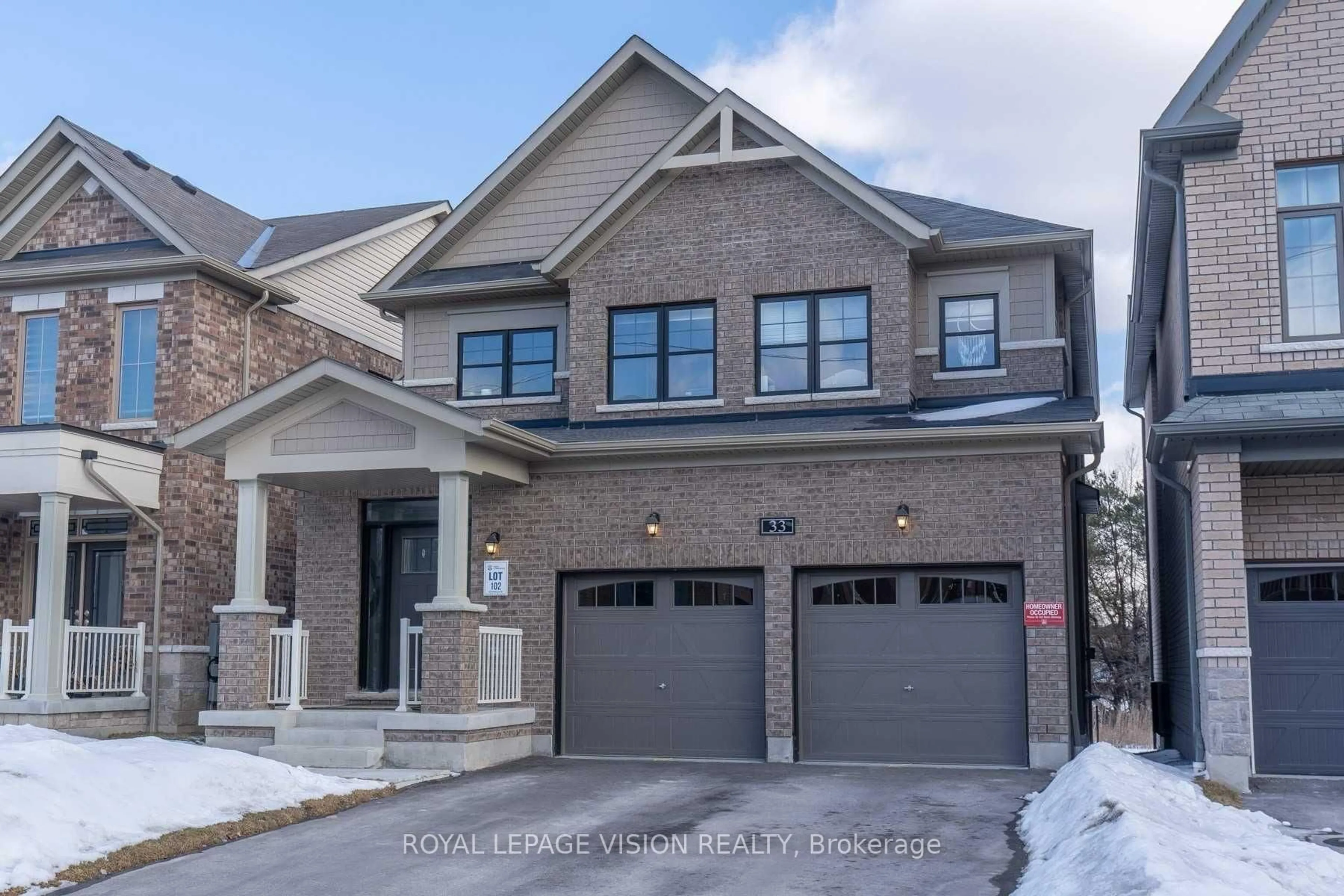 Home with brick exterior material, street for 33 Bremner St, Whitby Ontario L1R 1W5