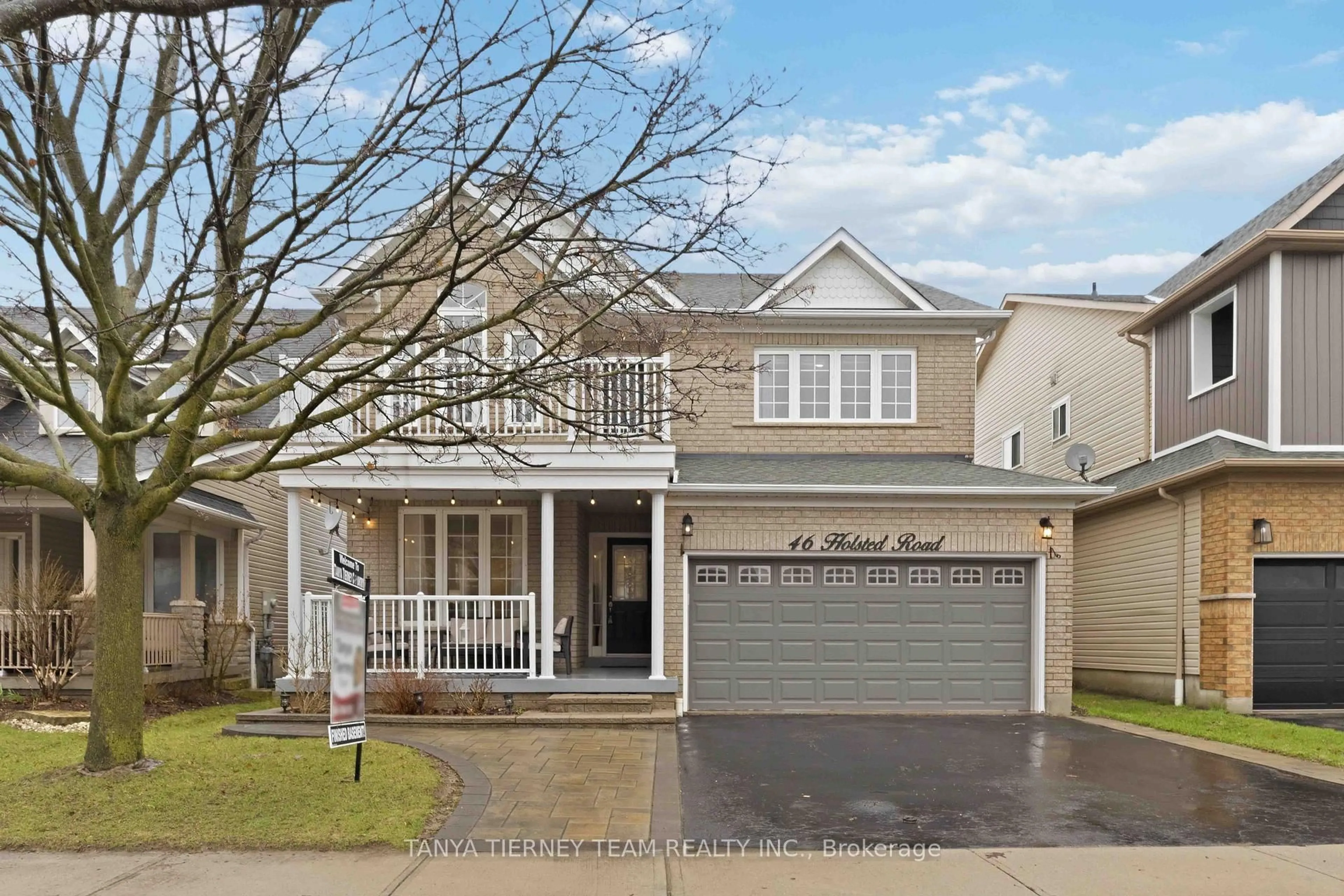 Home with vinyl exterior material, street for 46 Holsted Rd, Whitby Ontario L1M 2B9