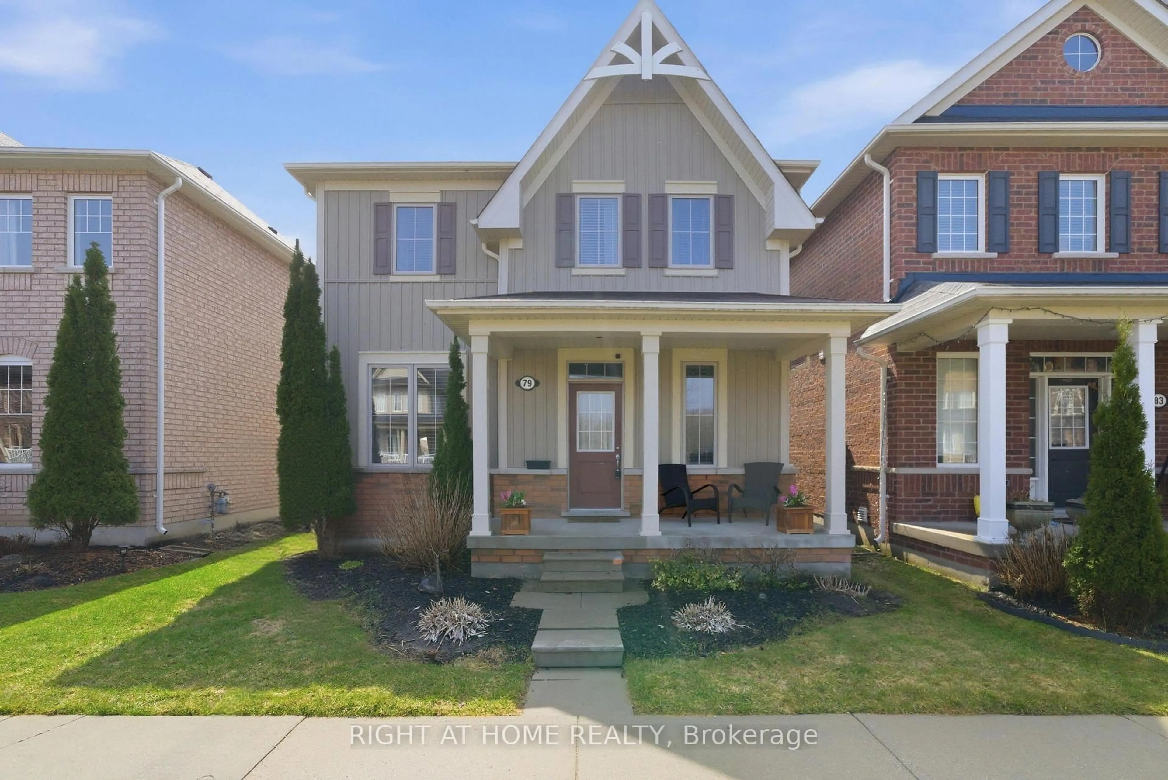 Home with brick exterior material, street for 79 Ross Wright Ave, Clarington Ontario L1C 3K7