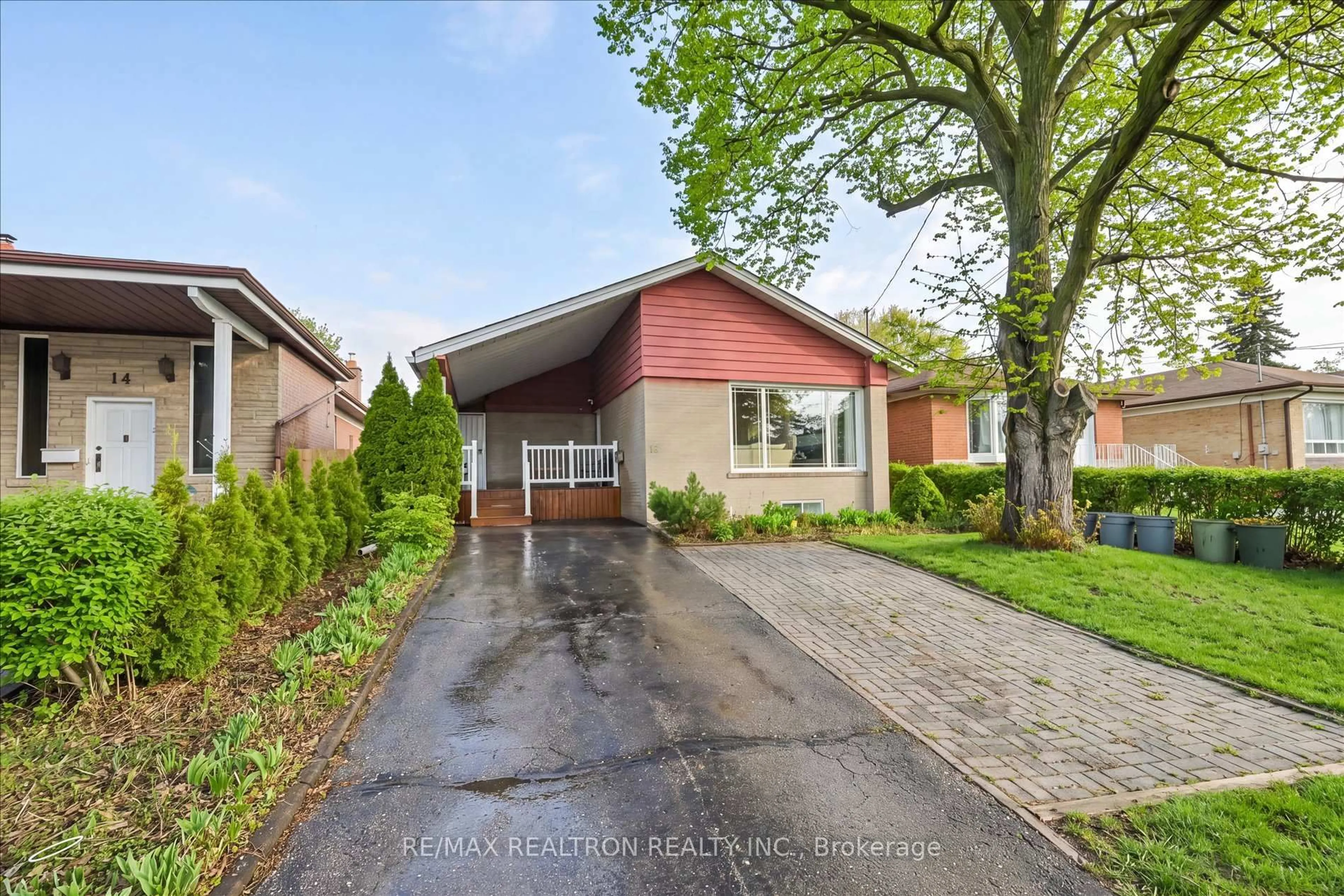 Home with brick exterior material, street for 16 Arnprior Rd, Toronto Ontario M1K 5A6