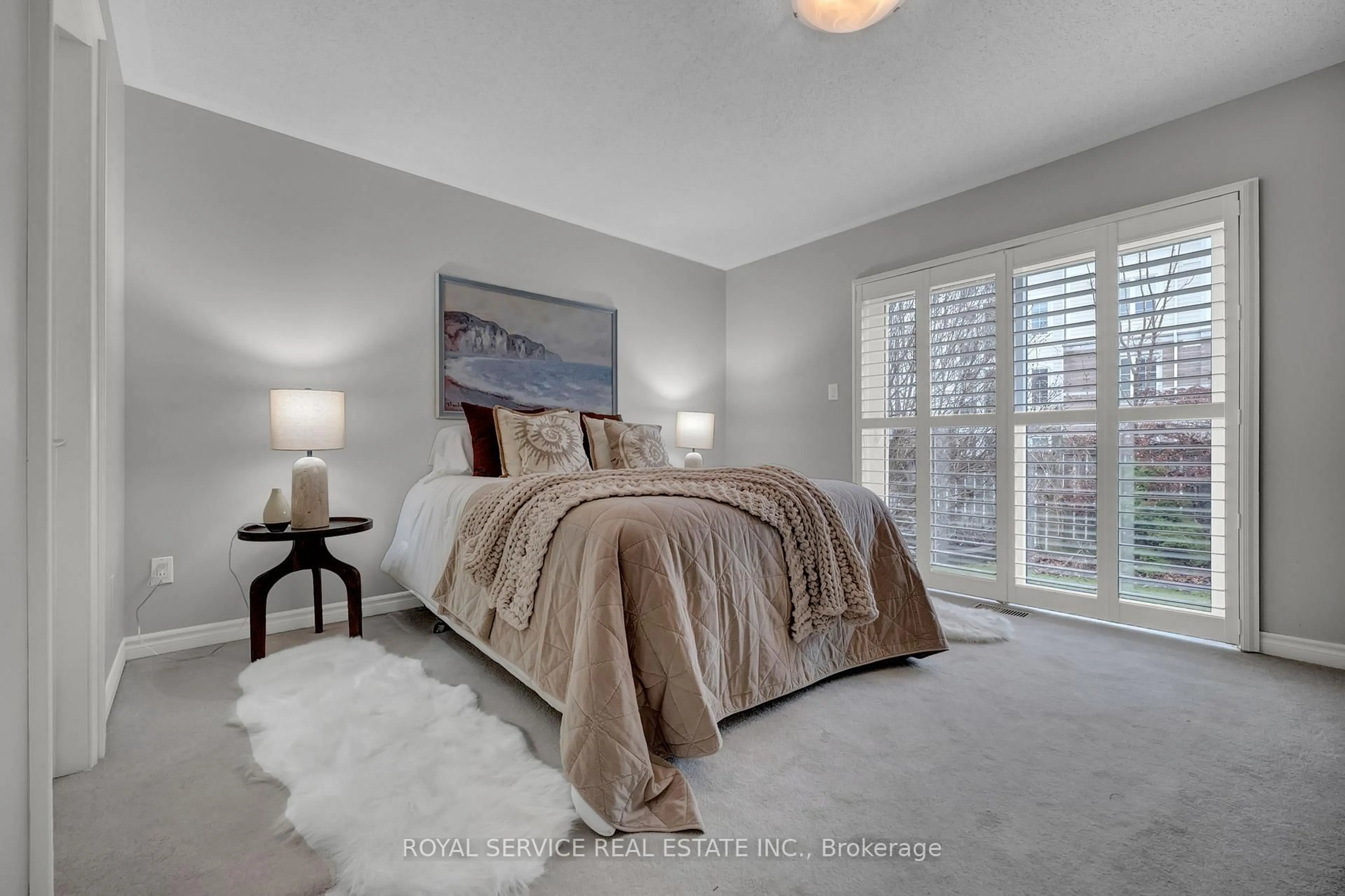 Bedroom with bed, carpet floor for 350 Lakebreeze Dr #5, Clarington Ontario L1B 0A2