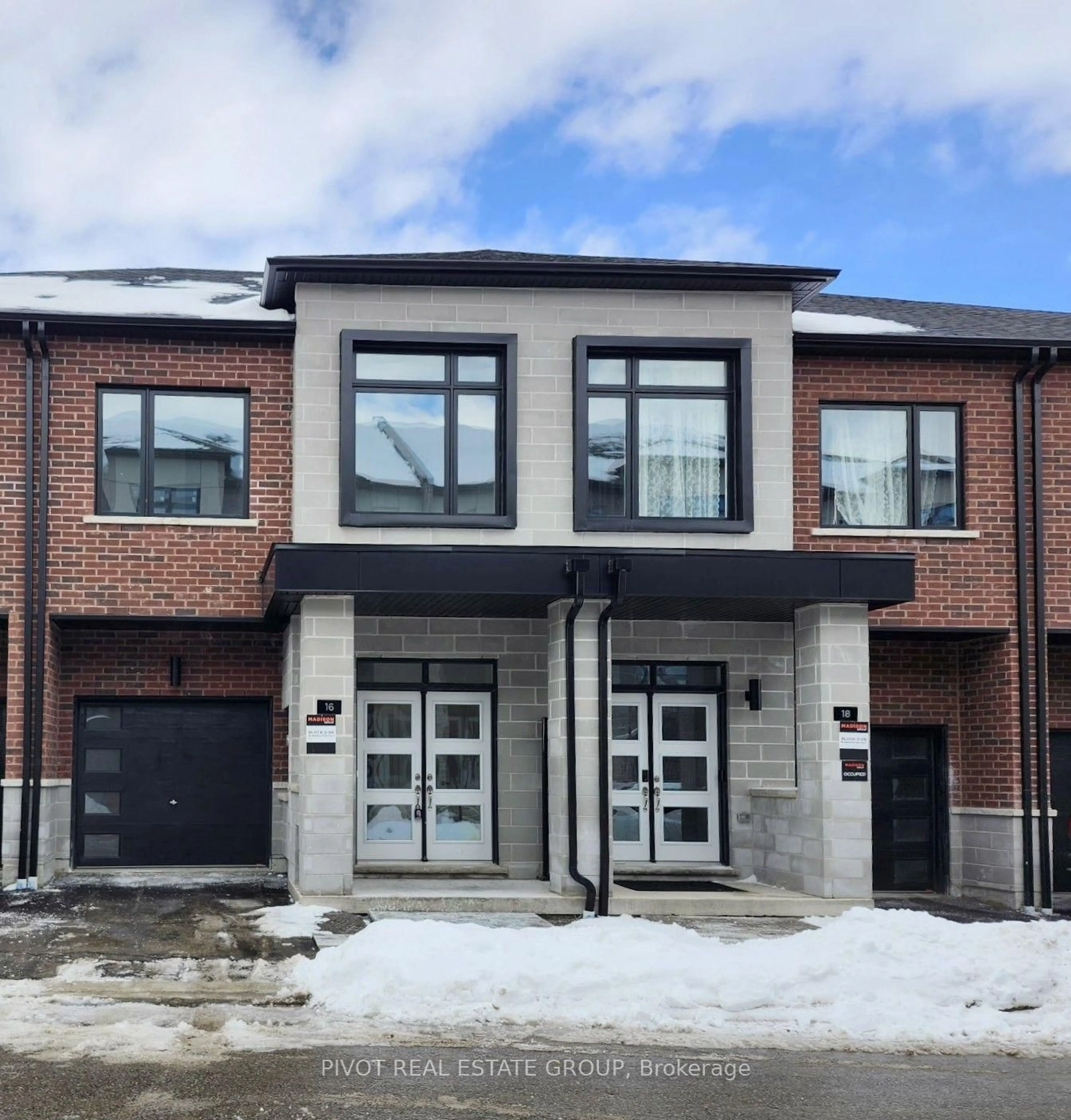 Home with brick exterior material, street for 16 Observatory Way, Whitby Ontario L1M 0M7