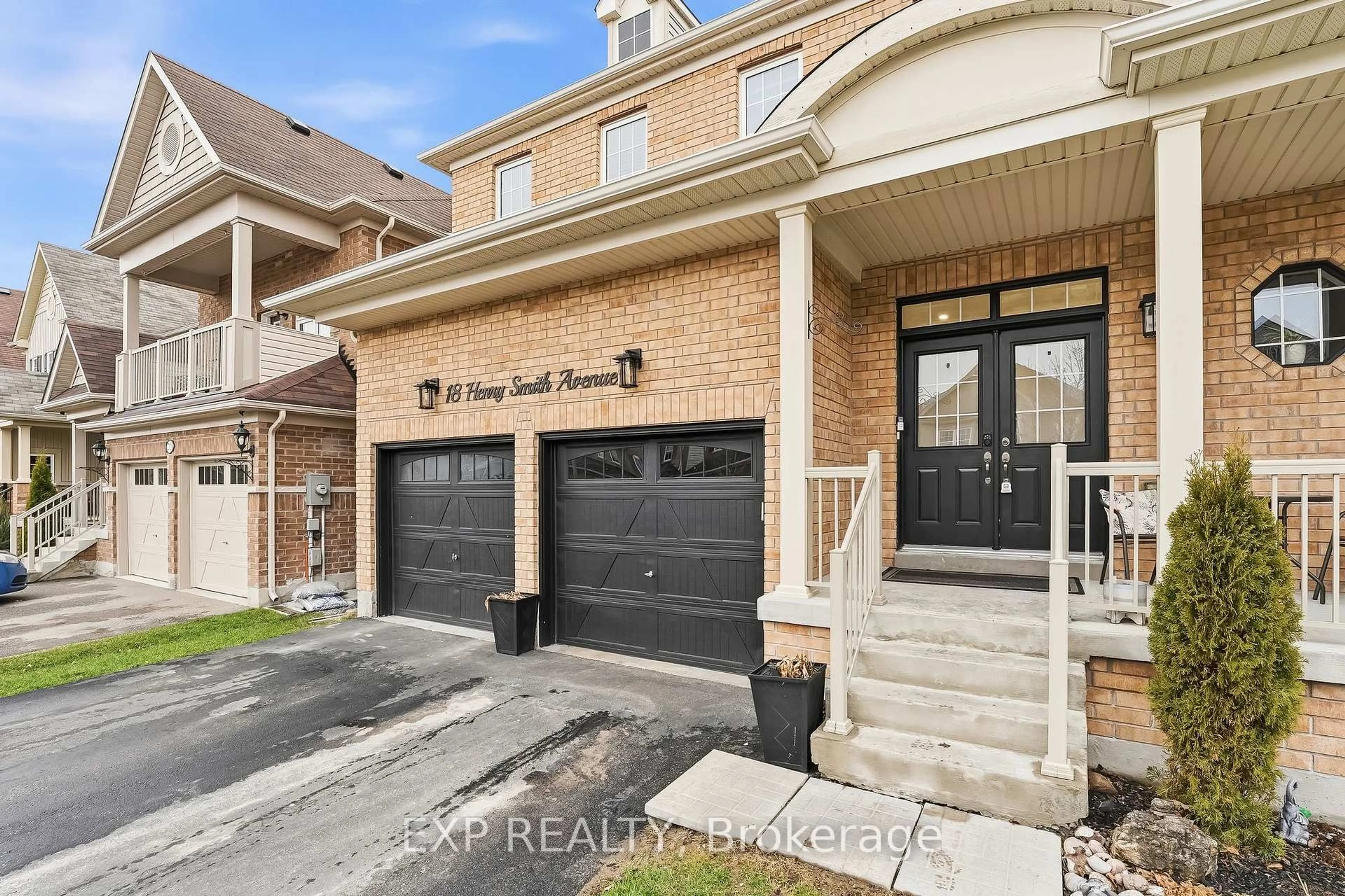 Home with brick exterior material, street for 18 Henry Smith Ave, Clarington Ontario L1C 0W2